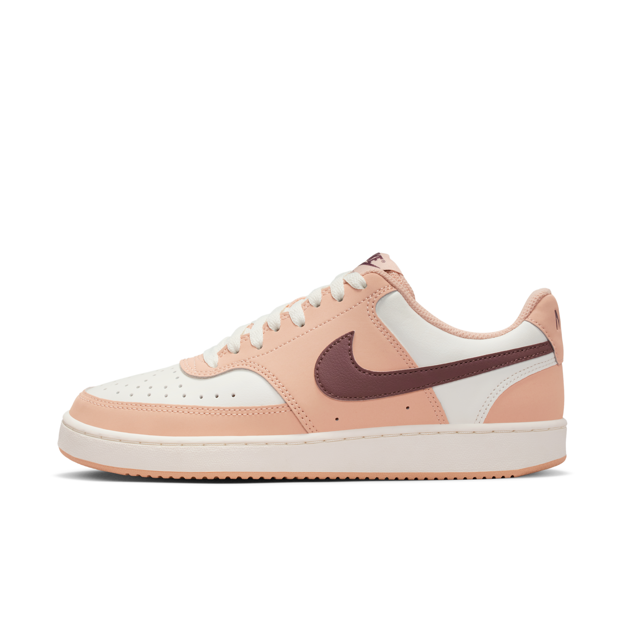 Nike Women's Court Vision Low Sneakers (Tan/Brown) - Size 7.5 M