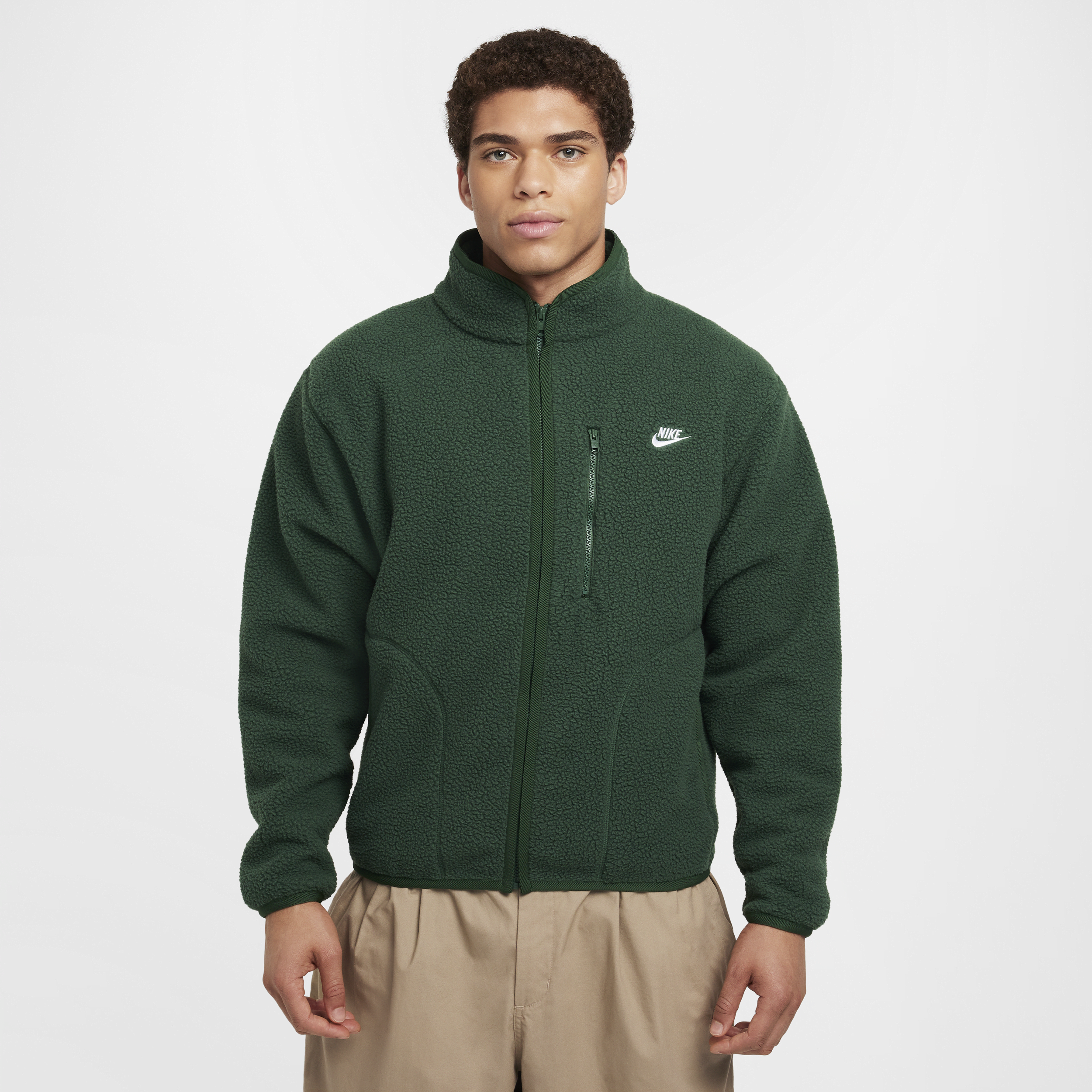 Nike Men's  Sportswear Club Fleece Jacket In Green