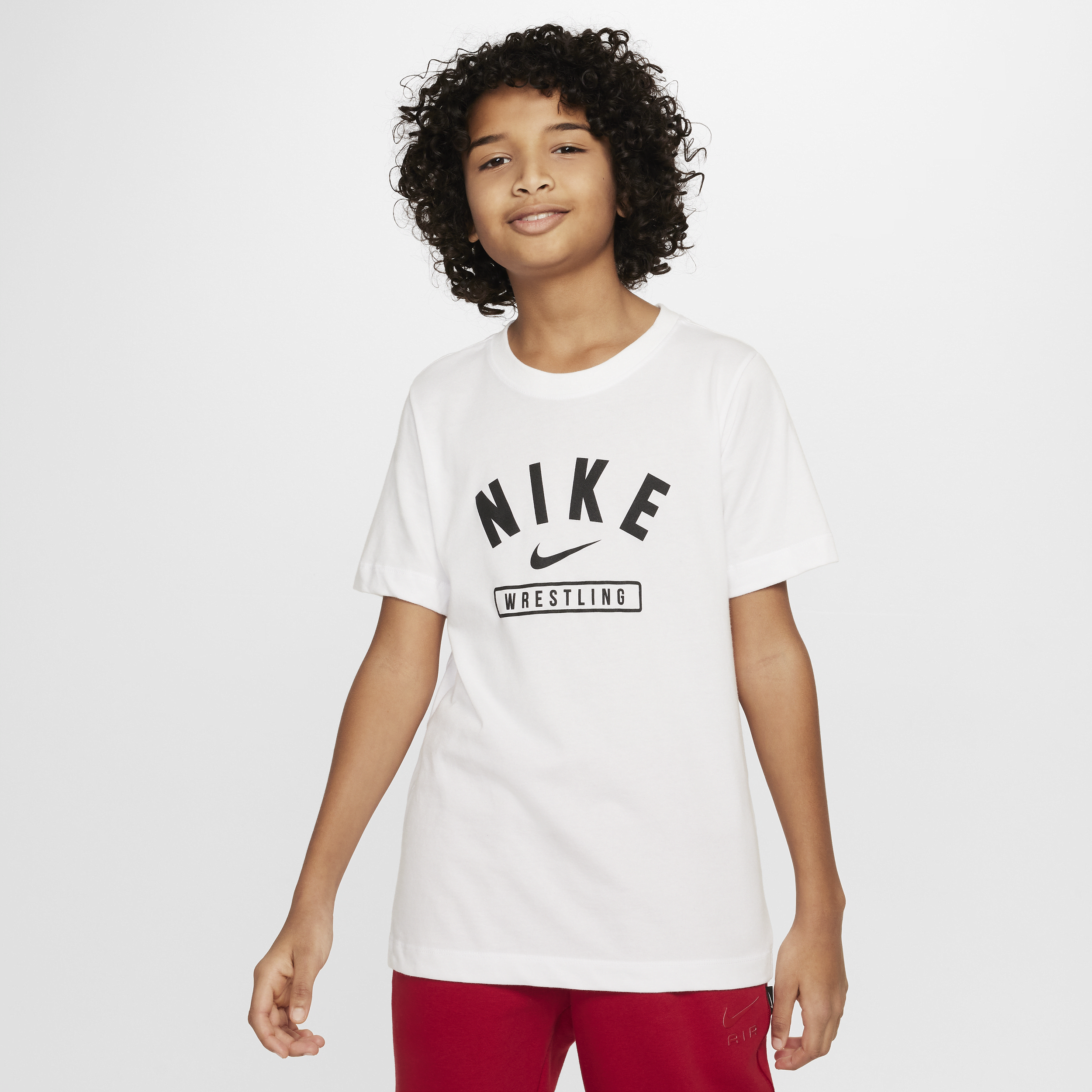 Nike Big Kids' Wrestling T-shirt In White