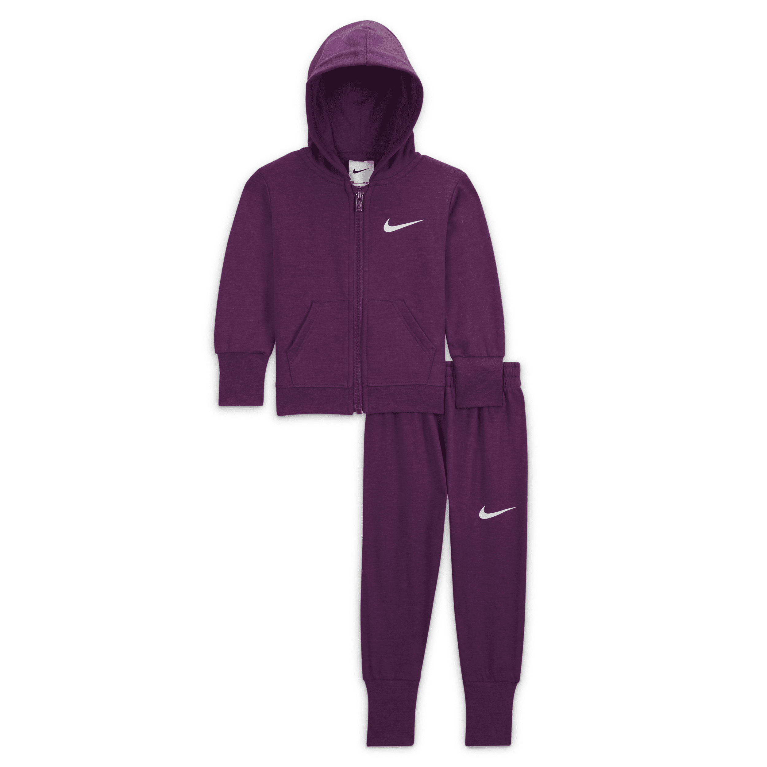 Nike Full-zip Hoodie And Jogger Pants Set Baby (12-24m) Set In Purple