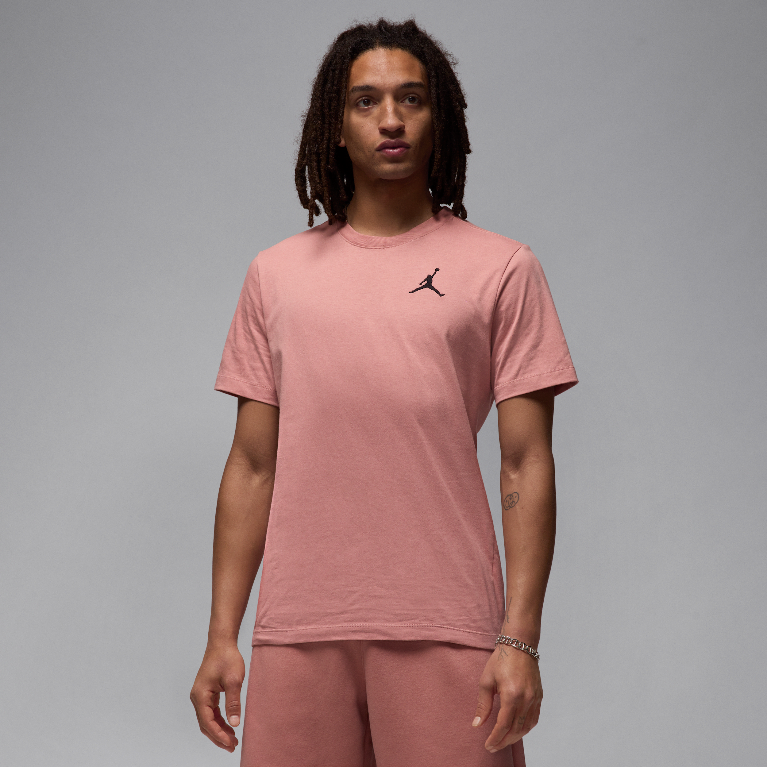 Jordan Jumpman Embroidered T-shirt In Pink