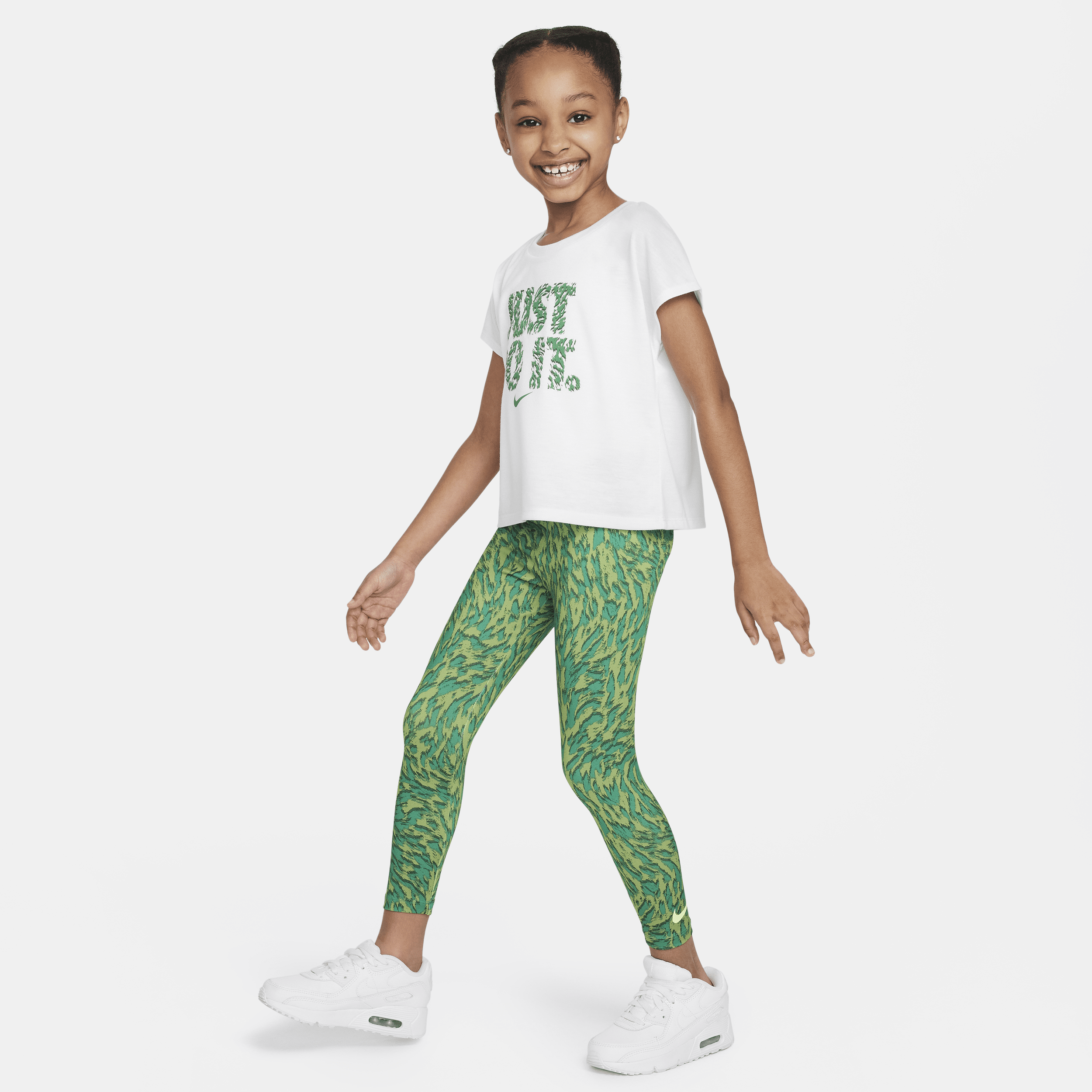 Nike Dri-fit Little Kids' 2-piece Leggings Set In Green