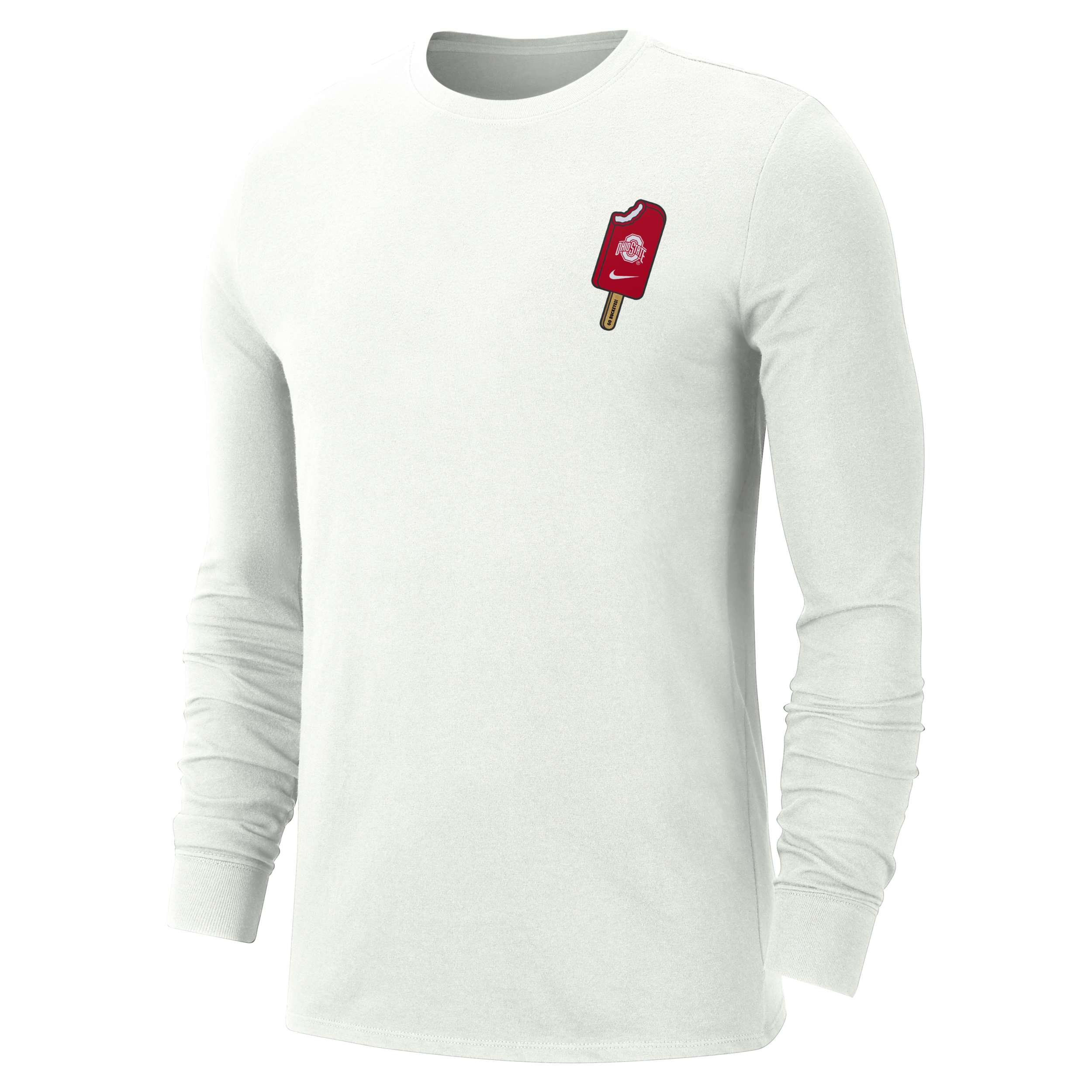 Nike Ohio State  Men's College Long-sleeve T-shirt In White