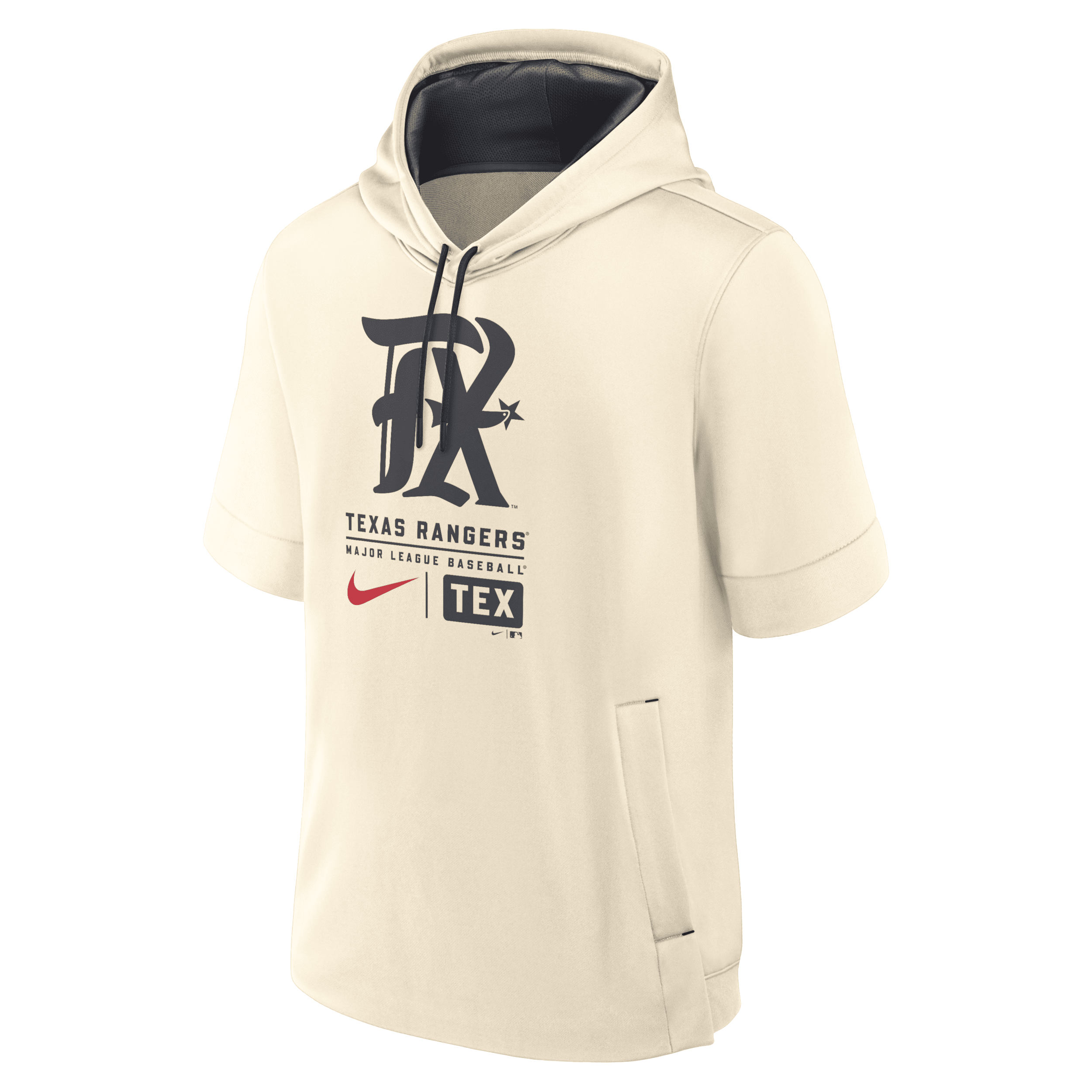 Nike Texas Rangers City Connect  Men's Mlb Short-sleeve Pullover Hoodie In Neutral