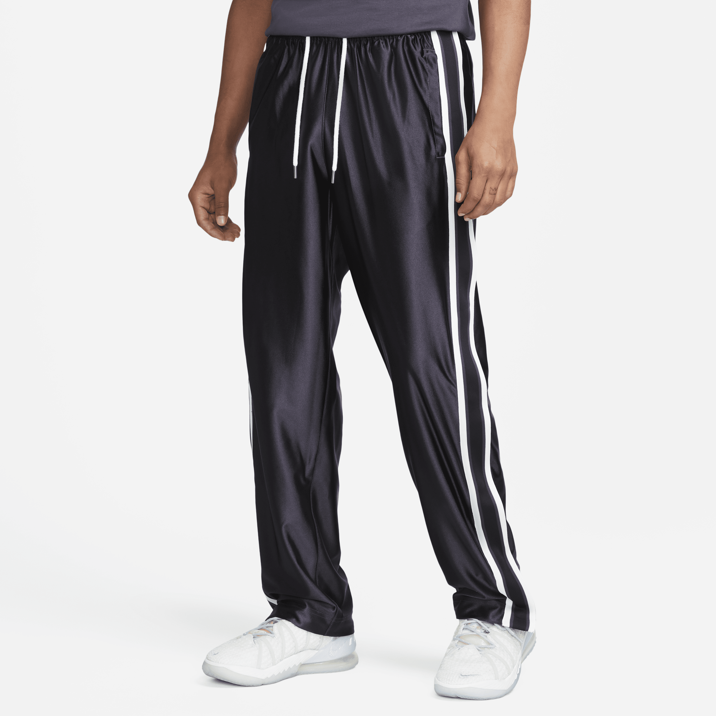 Nike Men's Circa Tearaway Basketball Pants In Grey