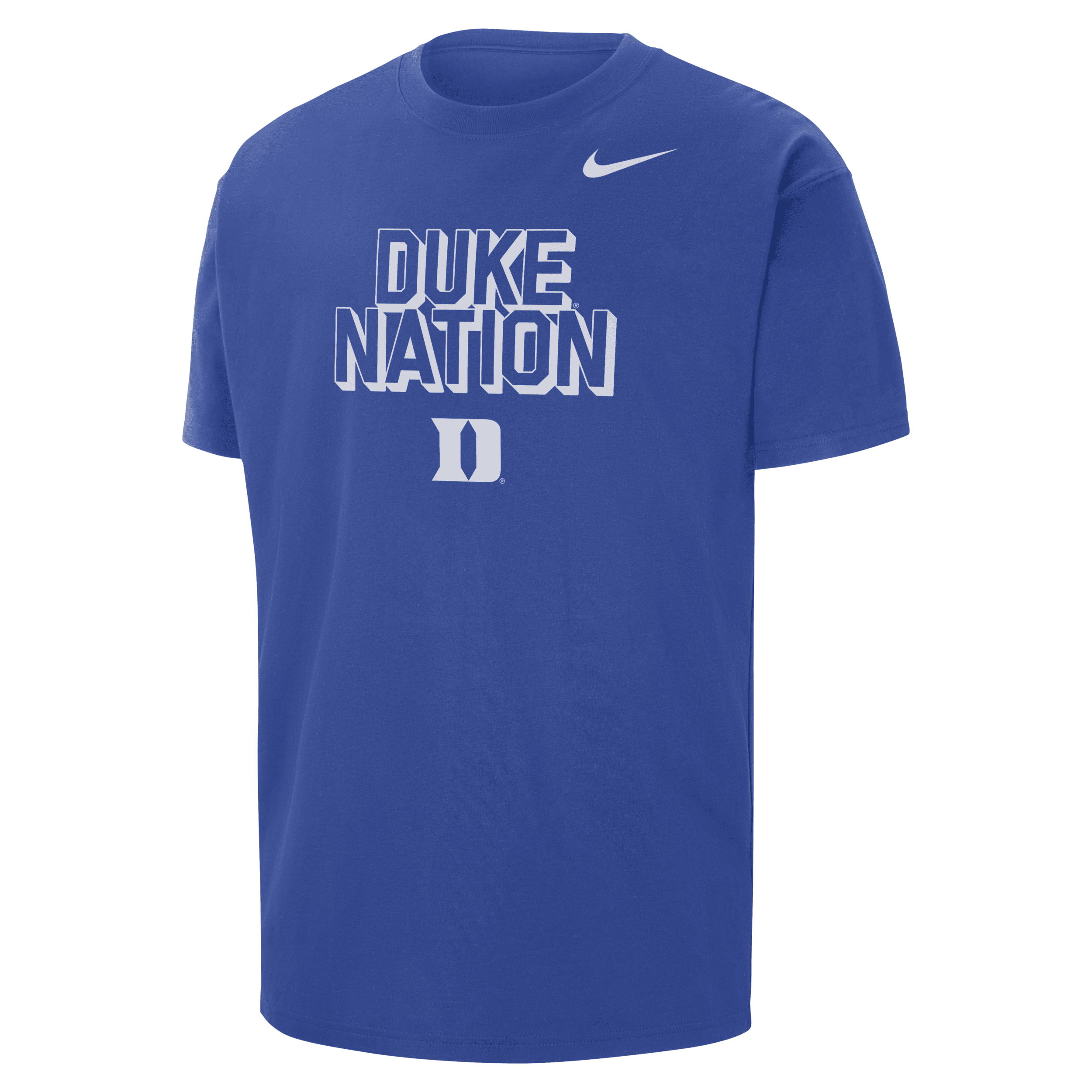 Nike Duke  Men's College Max90 Crew-neck T-shirt In Blue