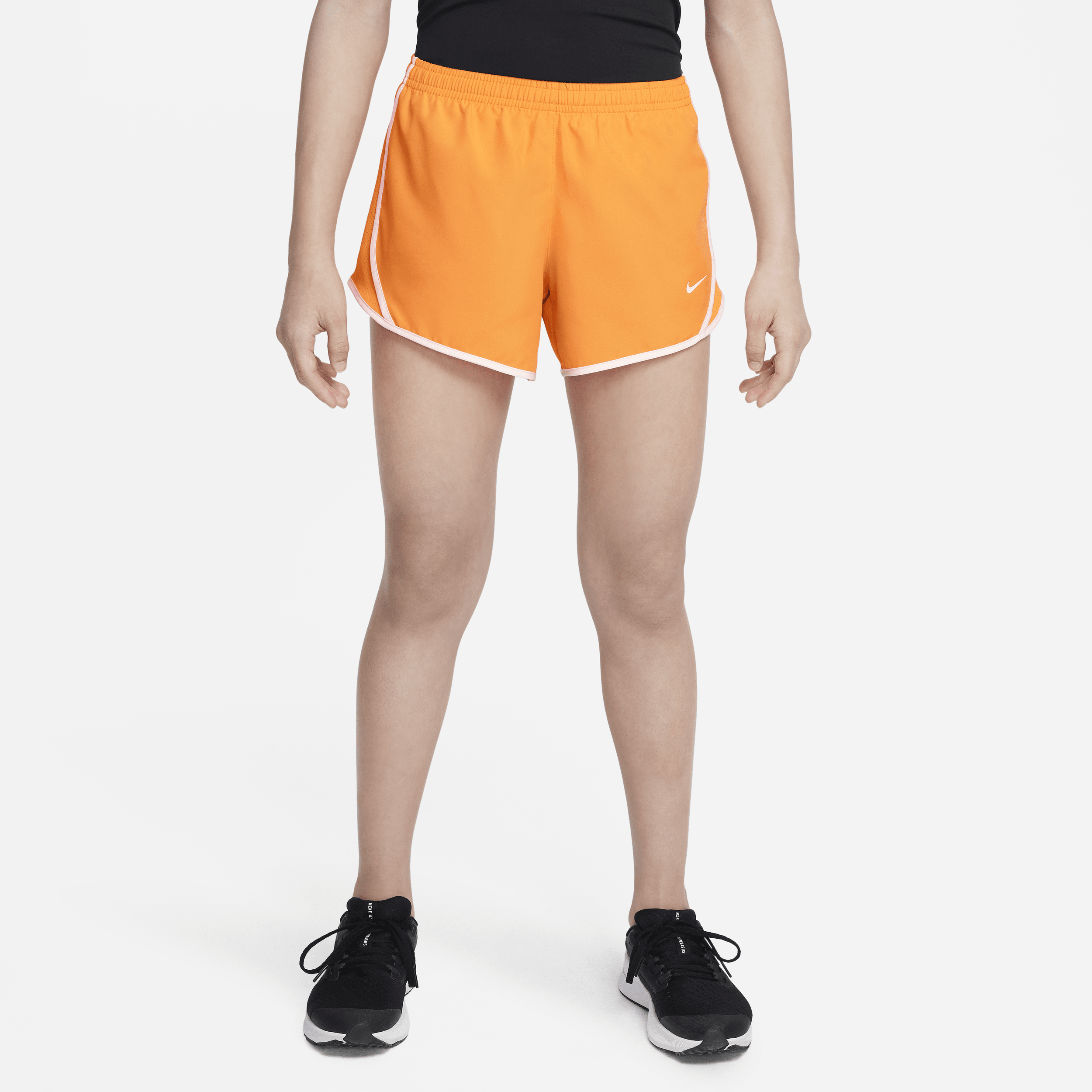 Nike Tempo Big Kids' (girls') Dri-fit Running Shorts In Orange