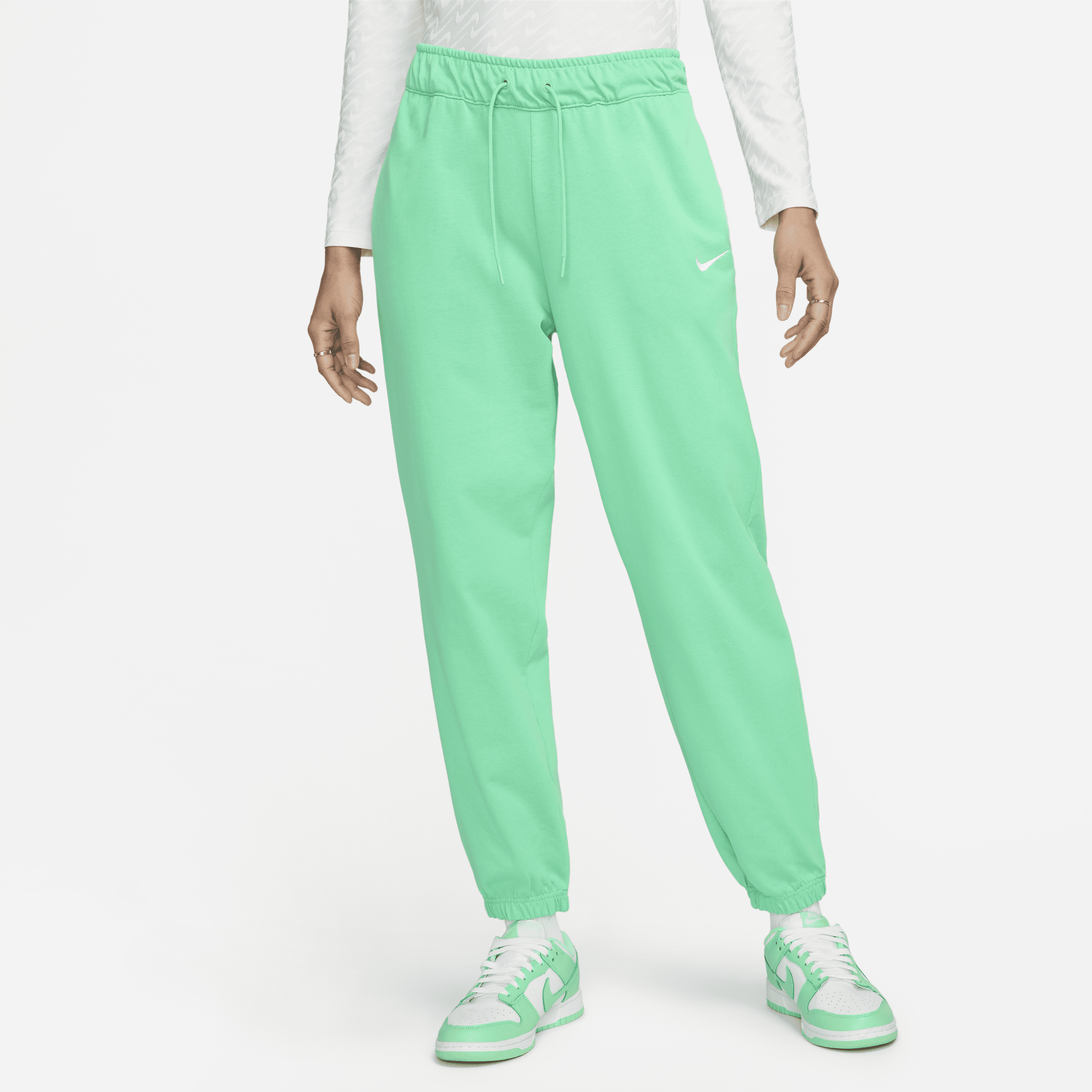 Nike Women's Sportswear Easy Jogger Pants In Light Menta/white | ModeSens