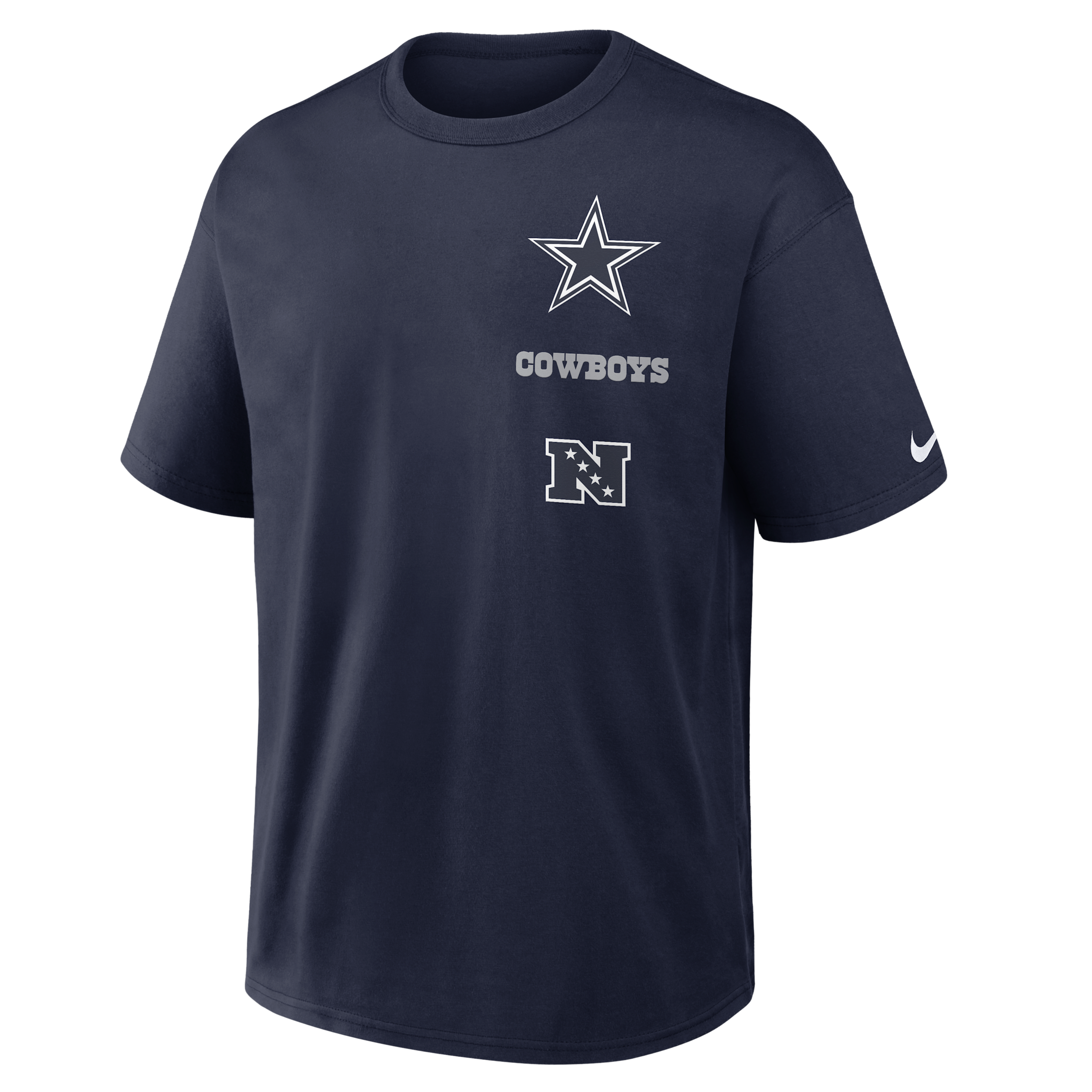 Nike Men's Dallas Cowboys Max90 Heavyweight Relaxed-Fit T-Shirt - Navy