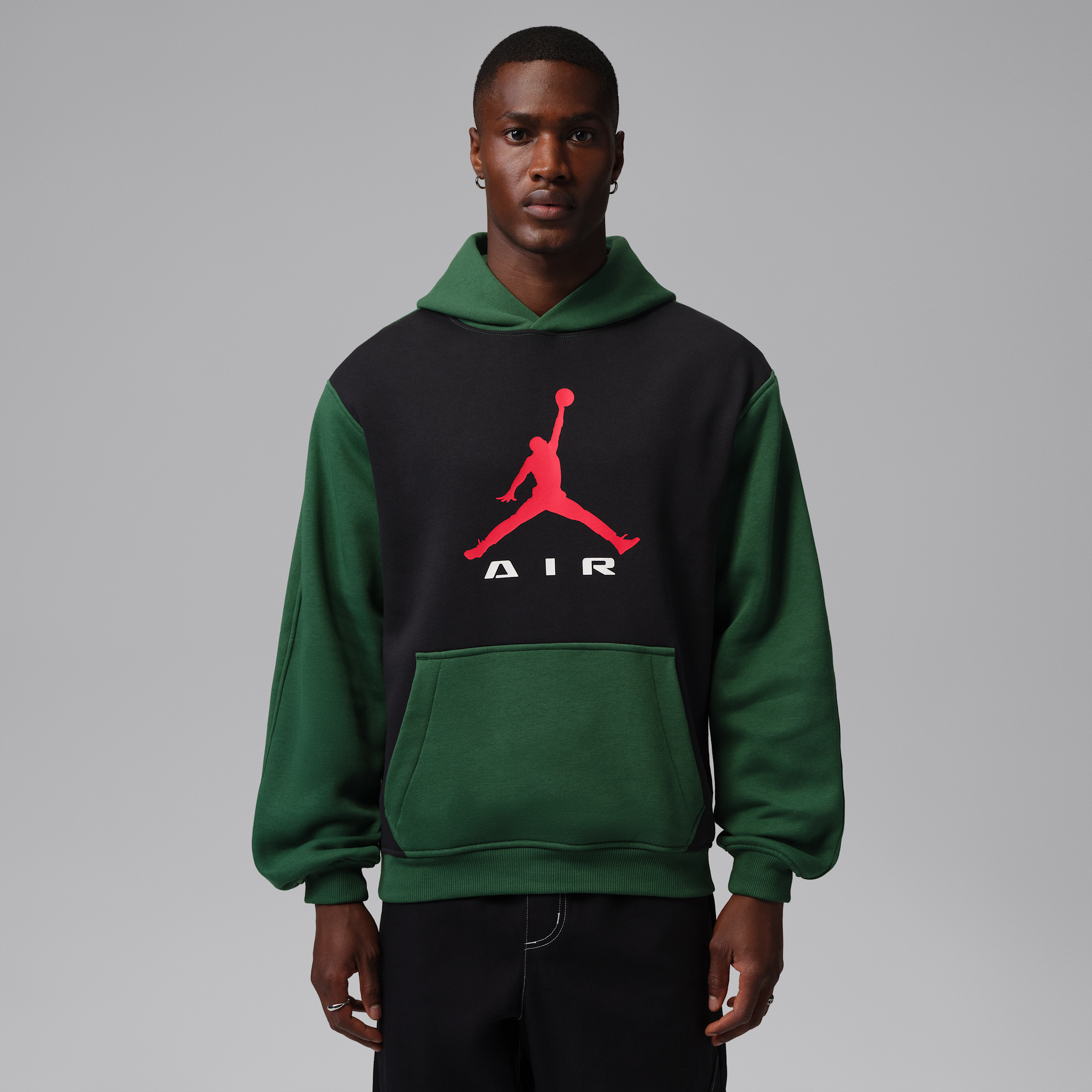 Men's Jordan Brooklyn Pullover Hoodie in Black | IM8975-013