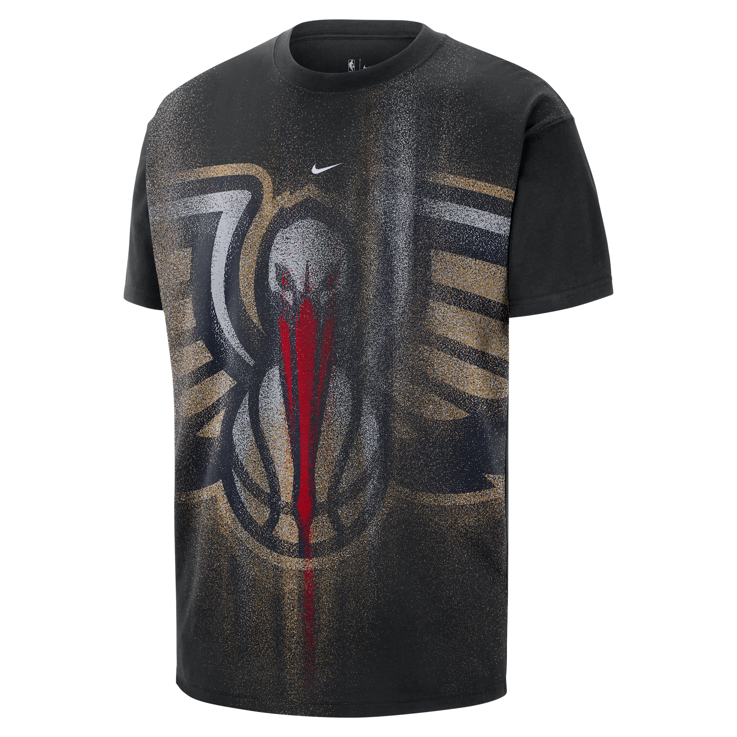 Nike Adult New Orleans Pelicans Worn With Obsession Standard Issue Icon T-Shirt, Men's, Large, Black