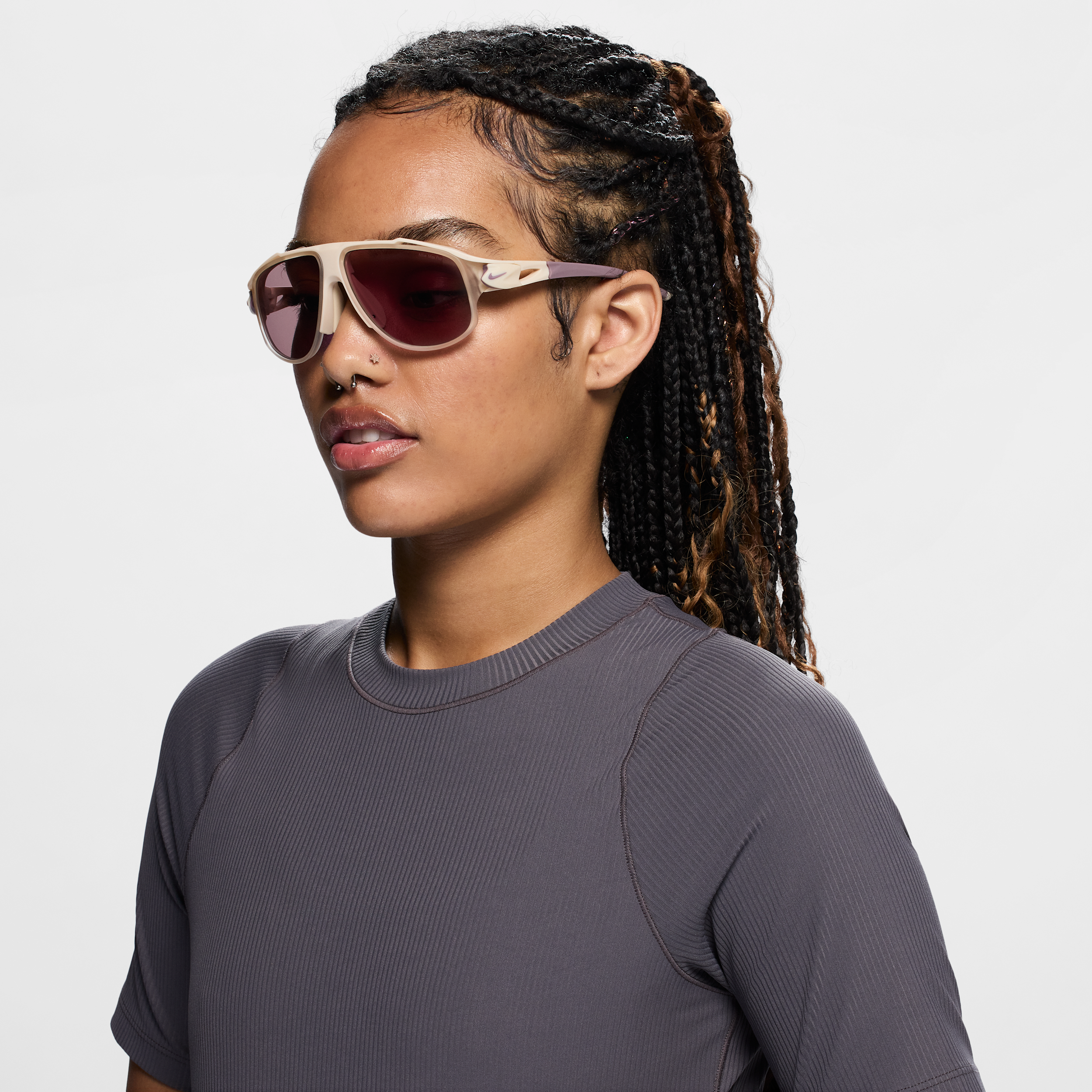 Nike FLYFREE INFINITY IO0099X 126 Women’s Sunglasses Brown Size 58