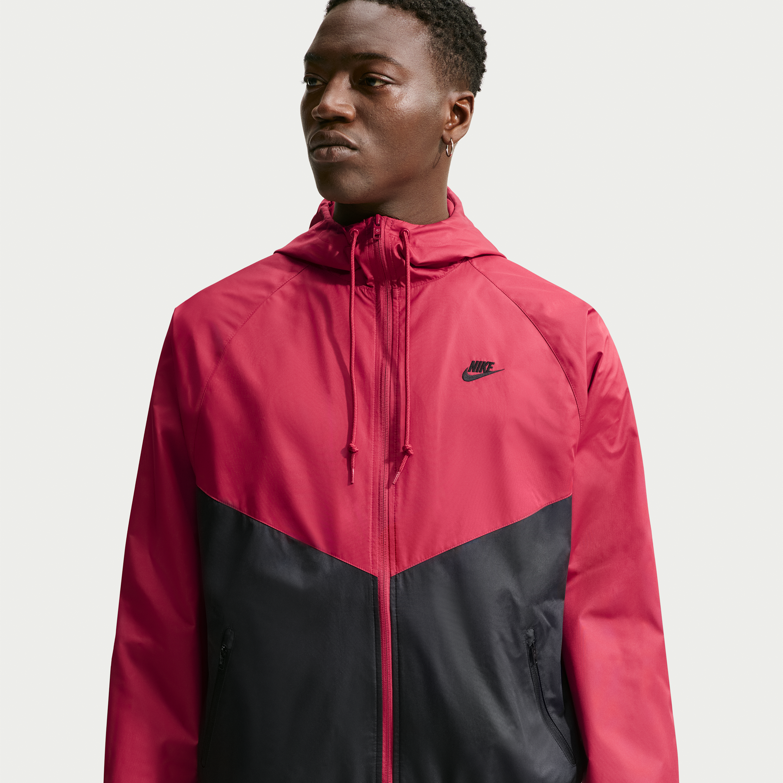 Nike Men's Windrunner Lined Jacket in Red | HV8369-608