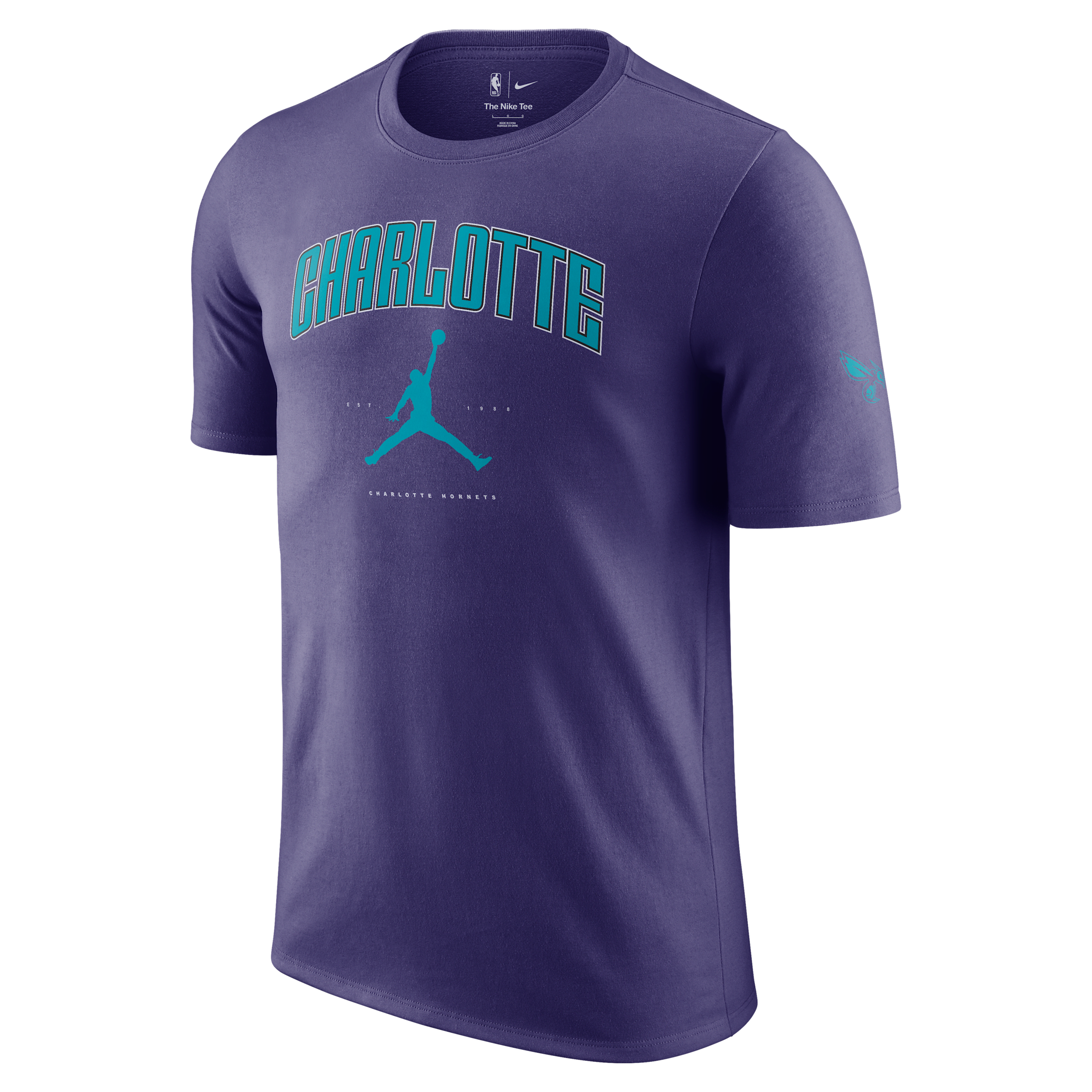 NIKE MEN'S CHARLOTTE HORNETS ESSENTIAL JORDAN NBA T-SHIRT