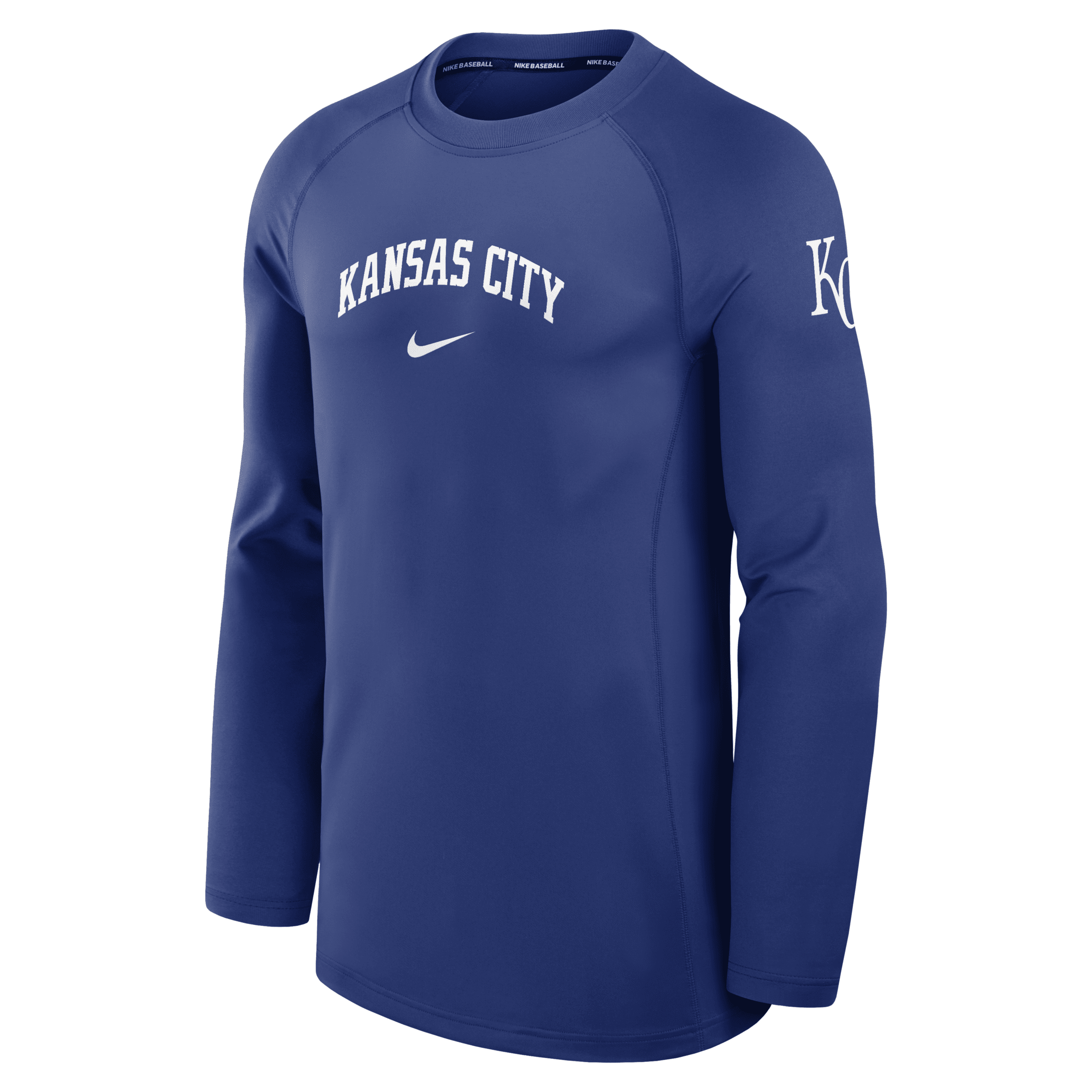 Nike Kansas City Royals Authentic Collection Game Time  Men's Dri-fit Mlb Long-sleeve T-shirt In Blue