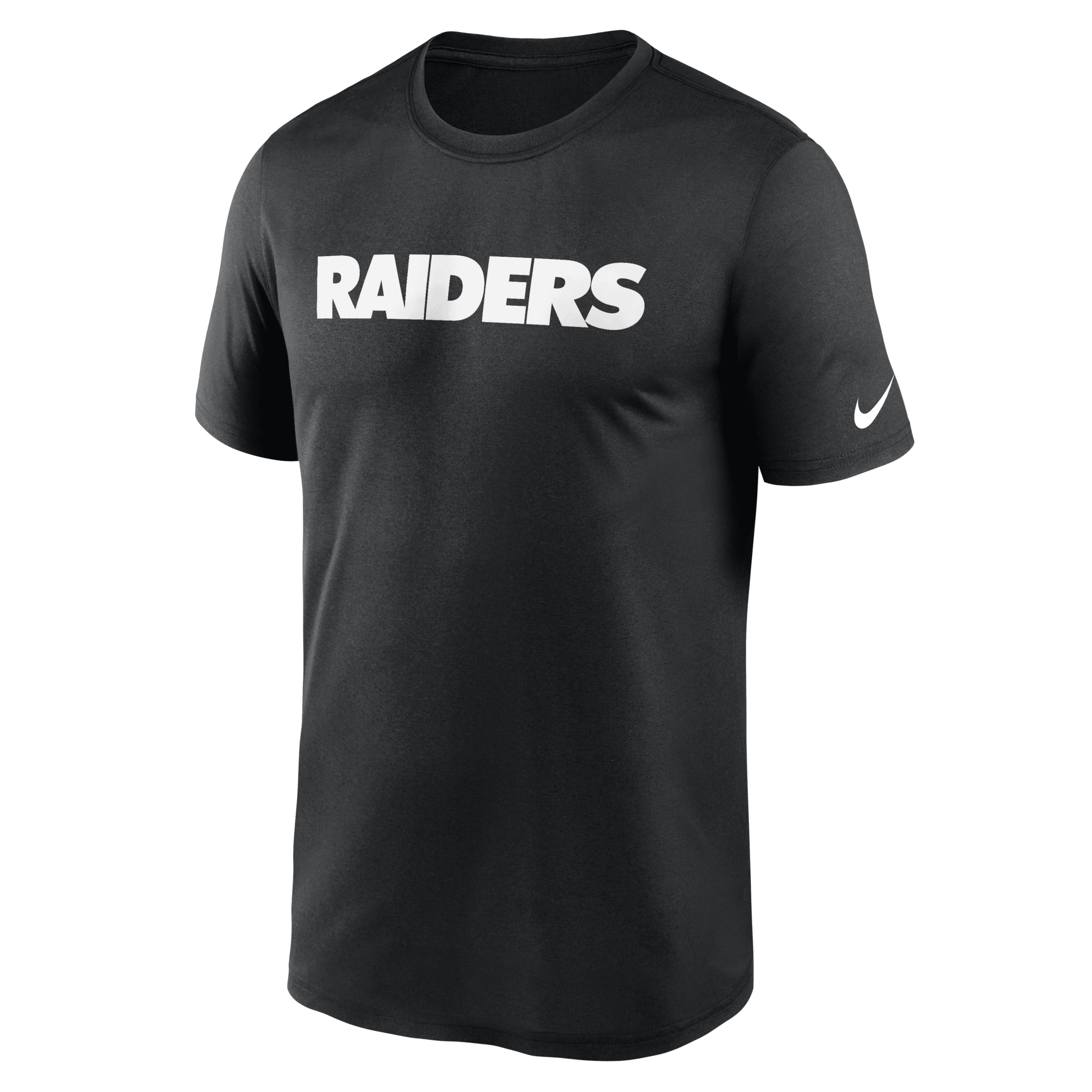 Nike Black Las Vegas Raiders Legend Wordmark Performance T-shirt In Black