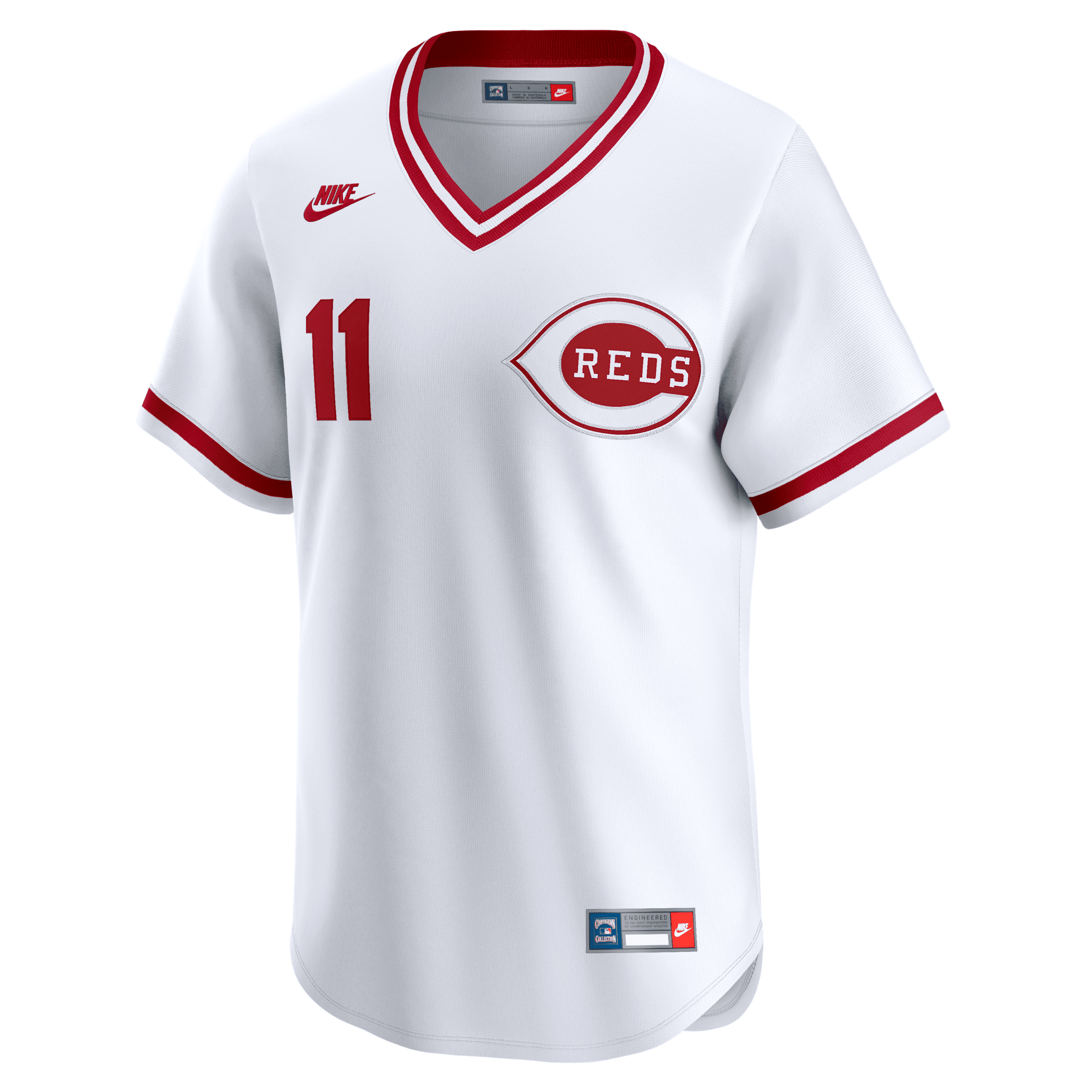Barry Larkin Cincinnati Reds Cooperstown Nike Men's Dri-FIT ADV MLB Limited Jersey in White | CO25CNC1QME-UCJ