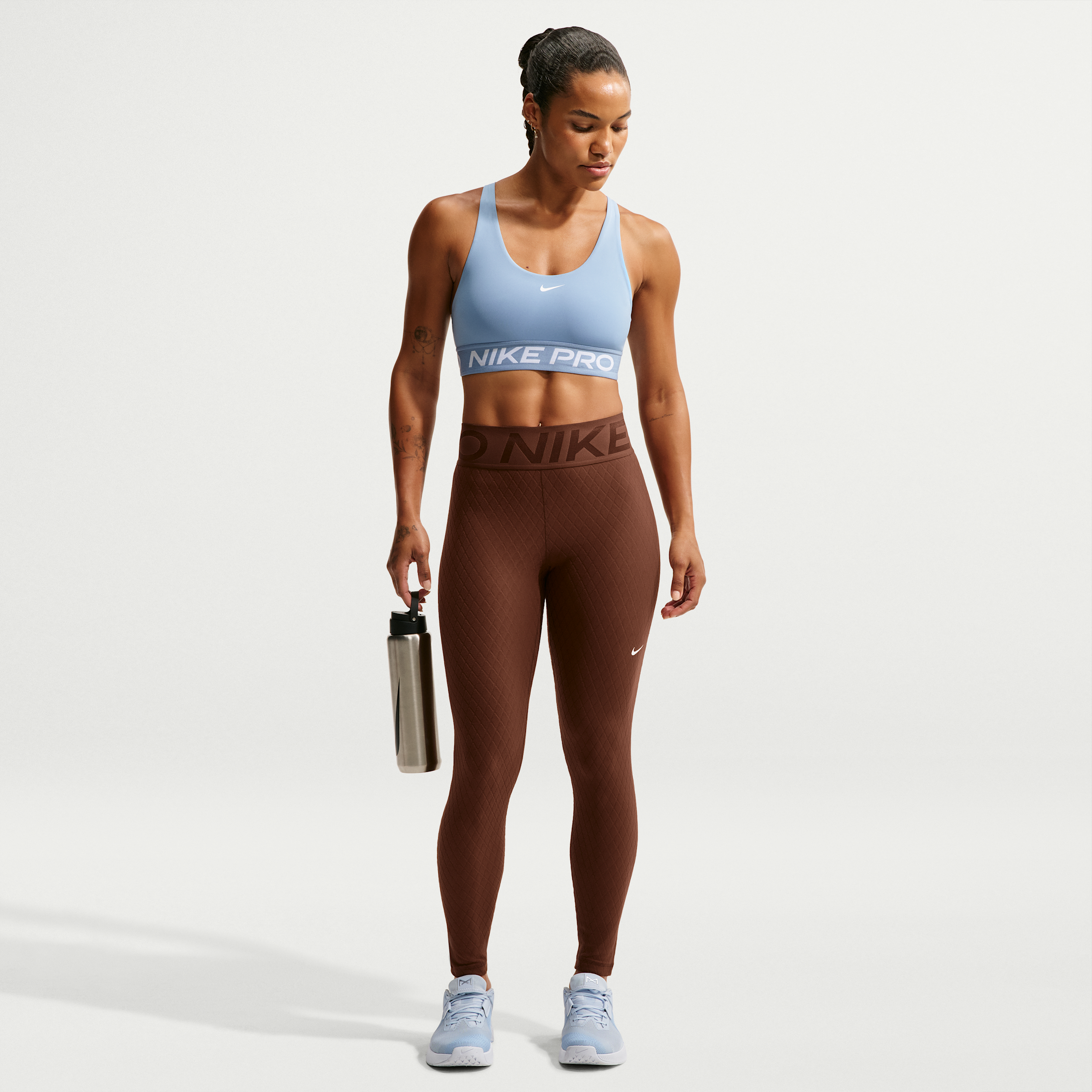 Women's Nike Pro Sculpt Therma-FIT High-Waisted Leggings in Brown | IM9749-259