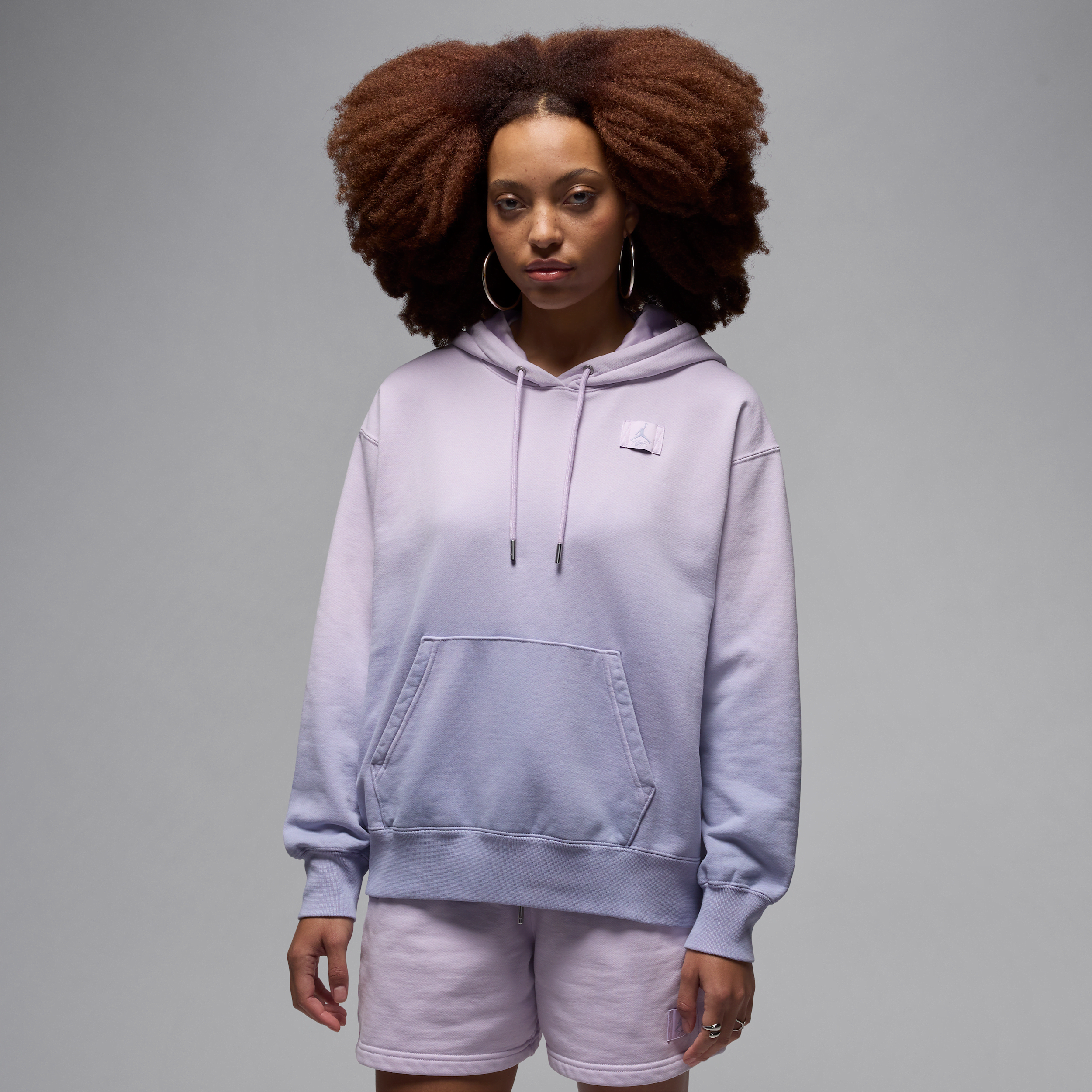 Jordan Women's Flight Fleece Satin-lined Pullover Hoodie