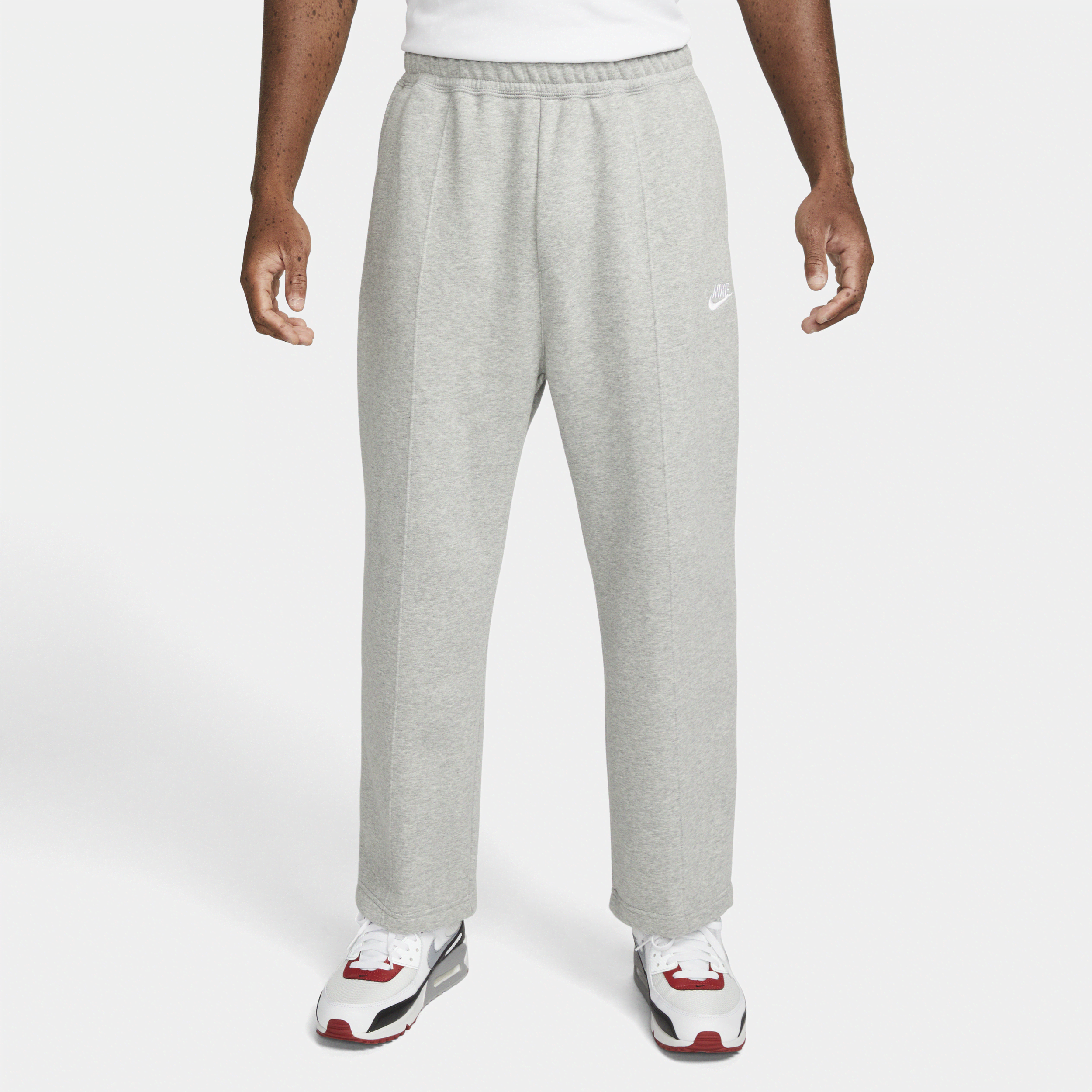 Nike Men's Club Fleece Cropped Pants In Grey
