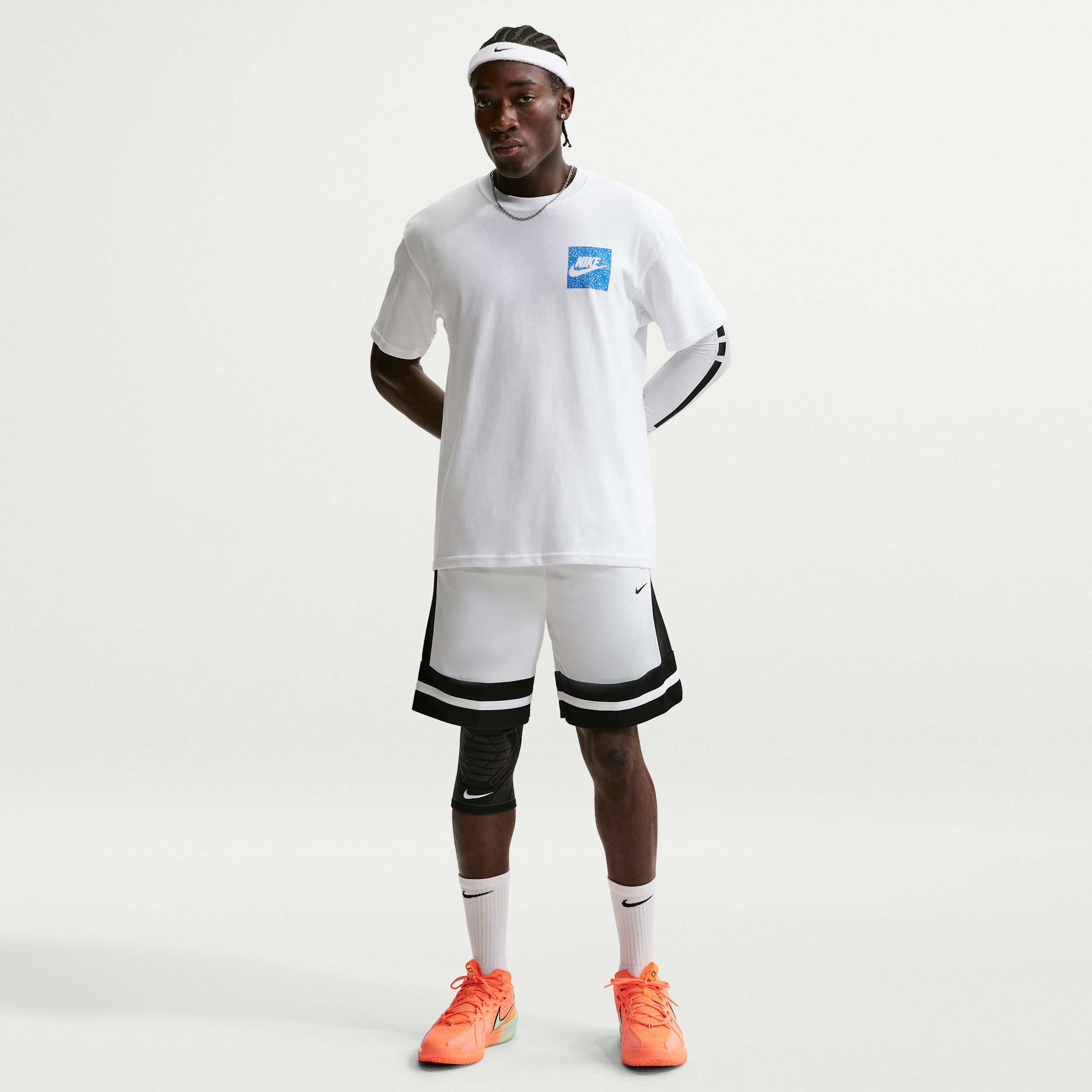 Nike Men's Dri-FIT 8" Basketball Shorts in White | IF1593-101