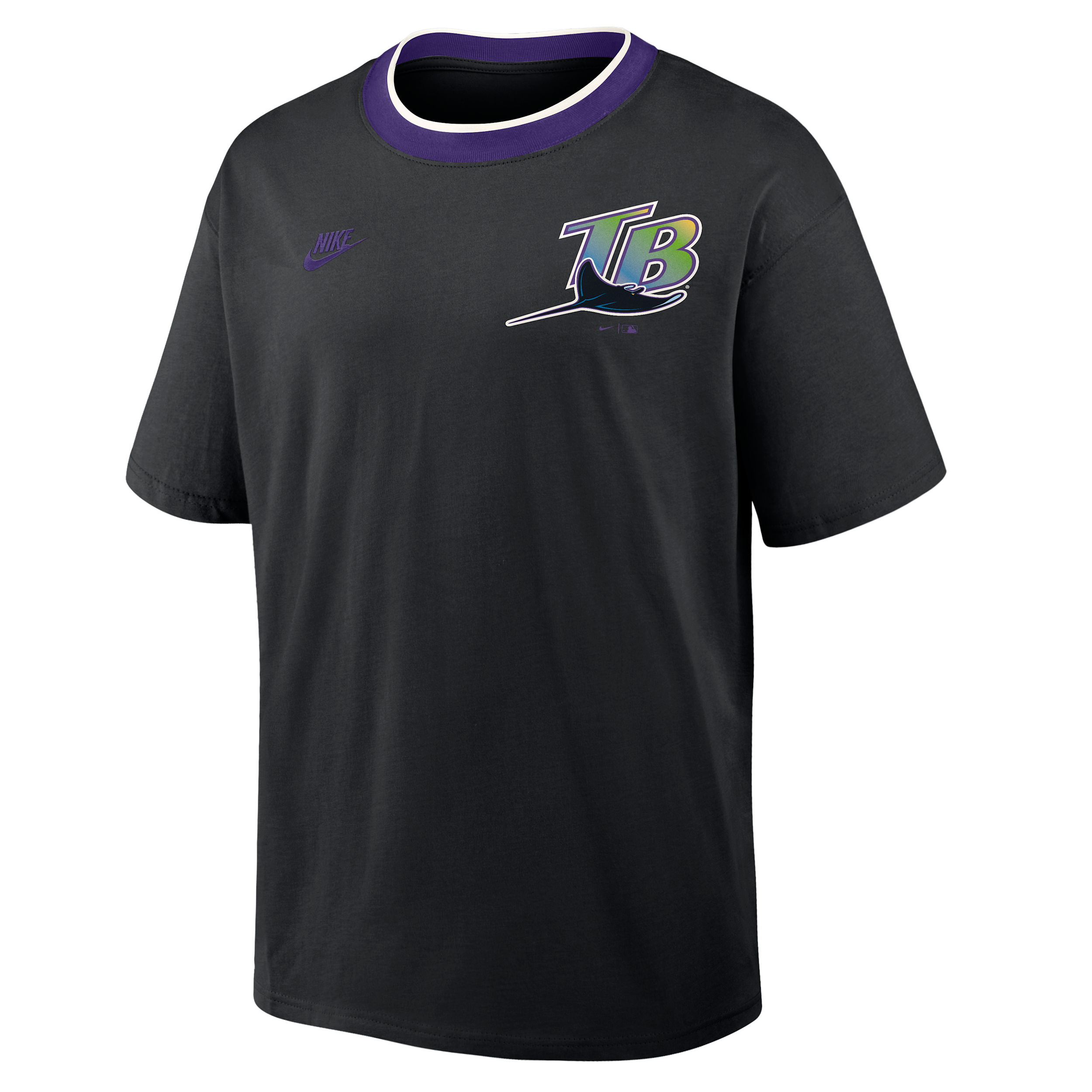 Tampa Bay Rays Cooperstown Ringer Nike Men’s MLB T-Shirt in Black | 045Q0H66TDV-N3R Tampa Bay Rays Cooperstown Ringer Nike Men’s MLB T-Shirt in Black | 045Q0H66TDV-N3R