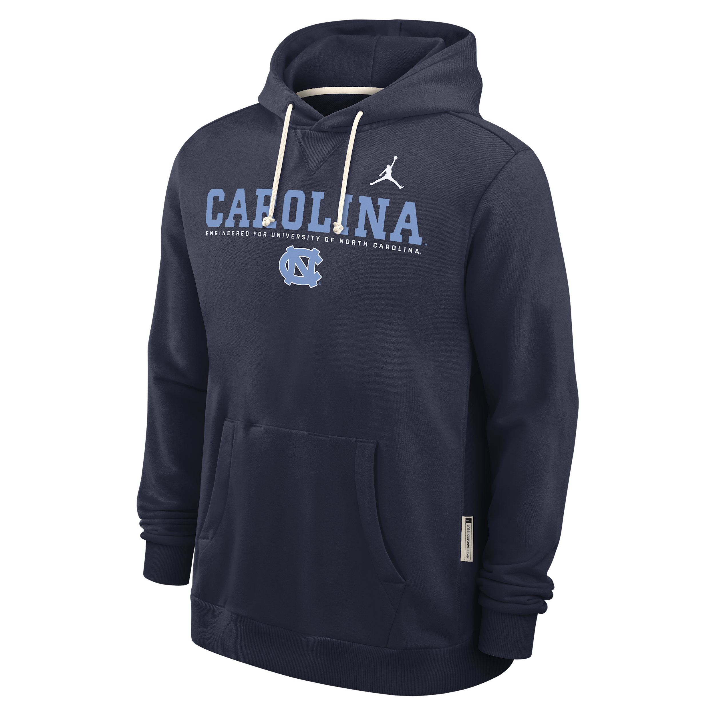 Jordan Men's Navy North Carolina Tar Heels 2025 Sideline Standard Issue Dri-fit Hoodie In Blue