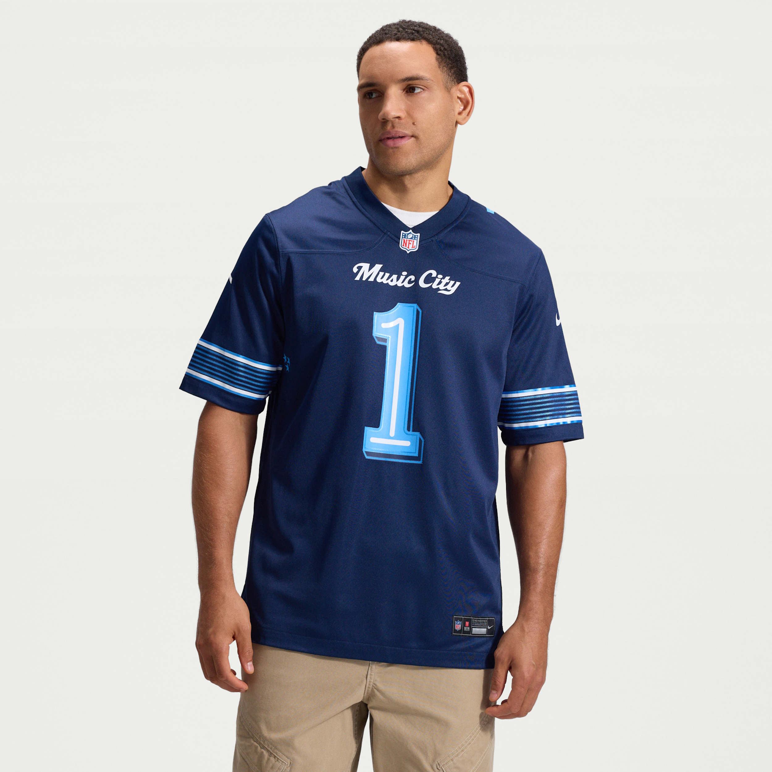 Cameron Ward Tennessee Titans Rivalries Collection Nike Men's NFL Game Jersey in Blue | 67NM0JFO9VF-013