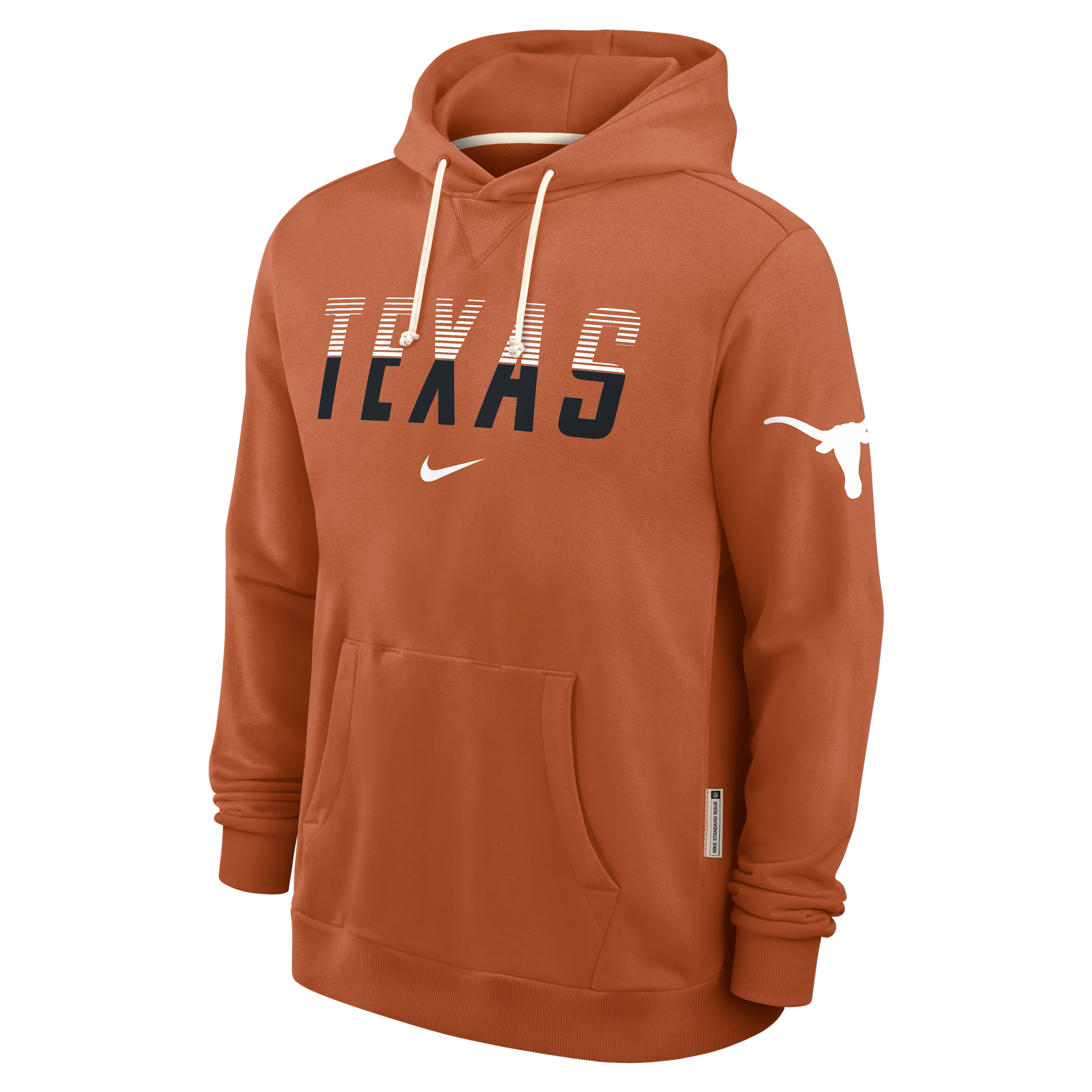 Texas Sideline Standard Issue Nike Men's Dri-FIT College Pullover Hoodie in Orange | 03AZ81FTXE-8DF