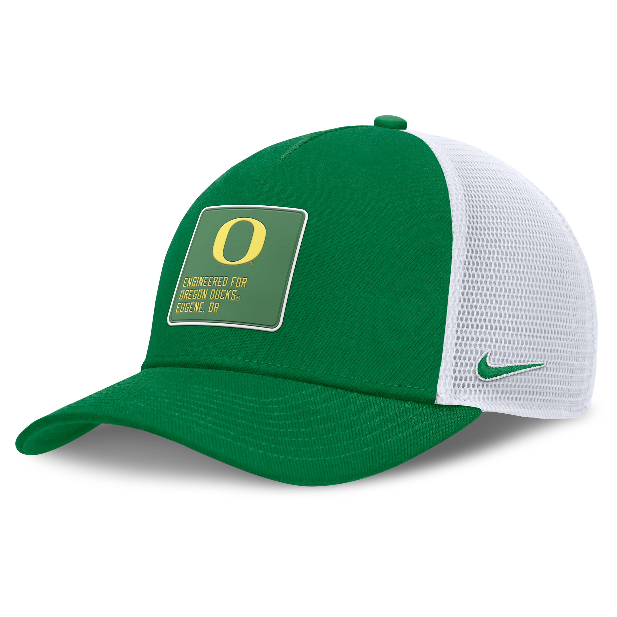 Nike Oregon On-field Rise Engineered  Men's College Trucker Adjustable Hat In Green