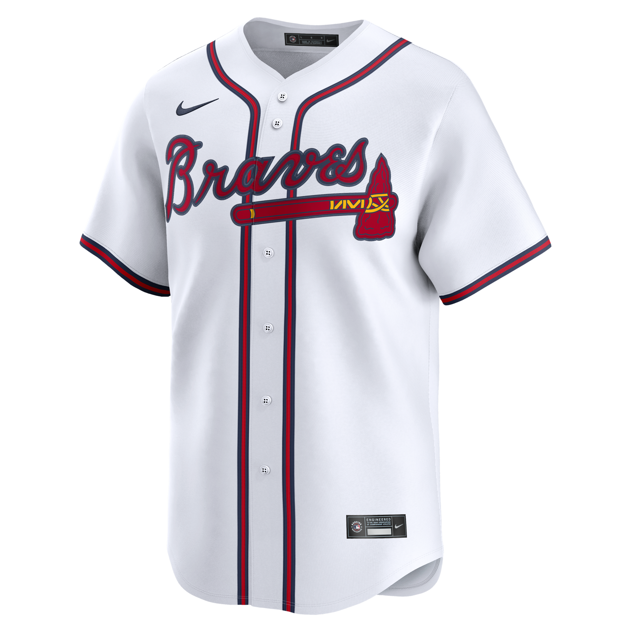 Deion Sanders Atlanta Braves Nike Men's Dri-FIT MLB Limited Jersey in White | LM25AWHOQ2N-4S5