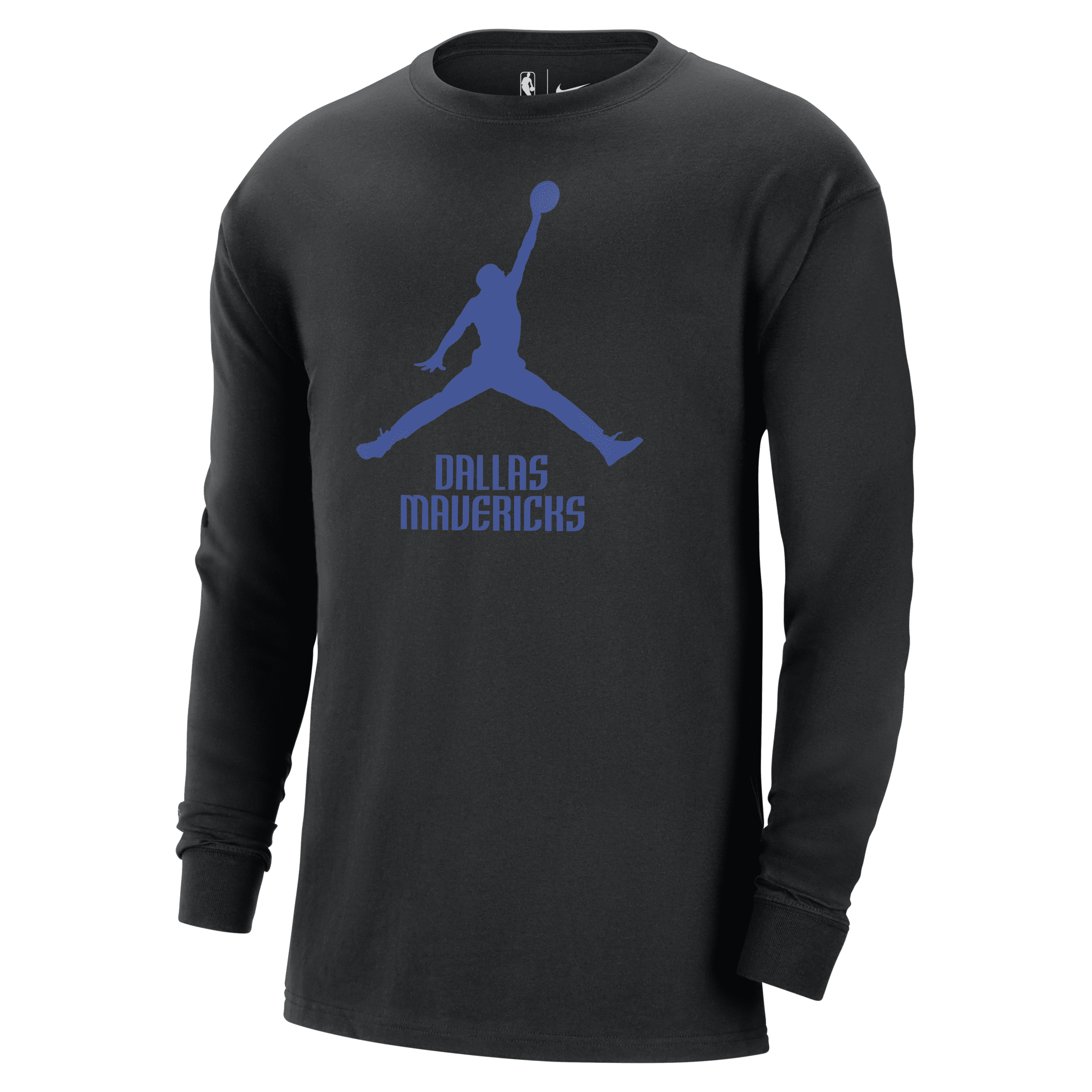 Jordan Men's Dallas Mavericks Essential  Nba Long-sleeve T-shirt In Black