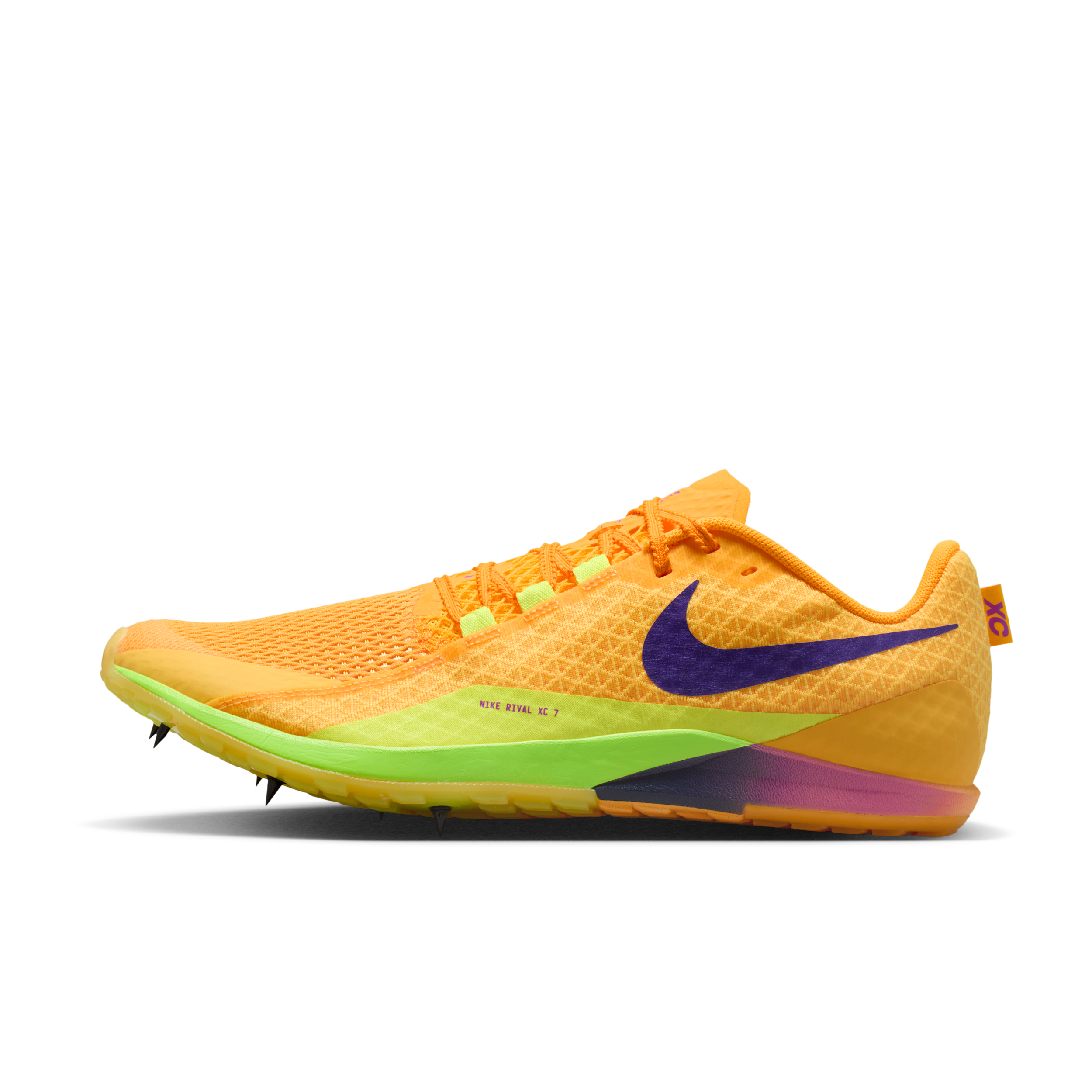 Nike Men's Zoom Rival XC 7 Cross-Country Spikes in Yellow | II7399-800