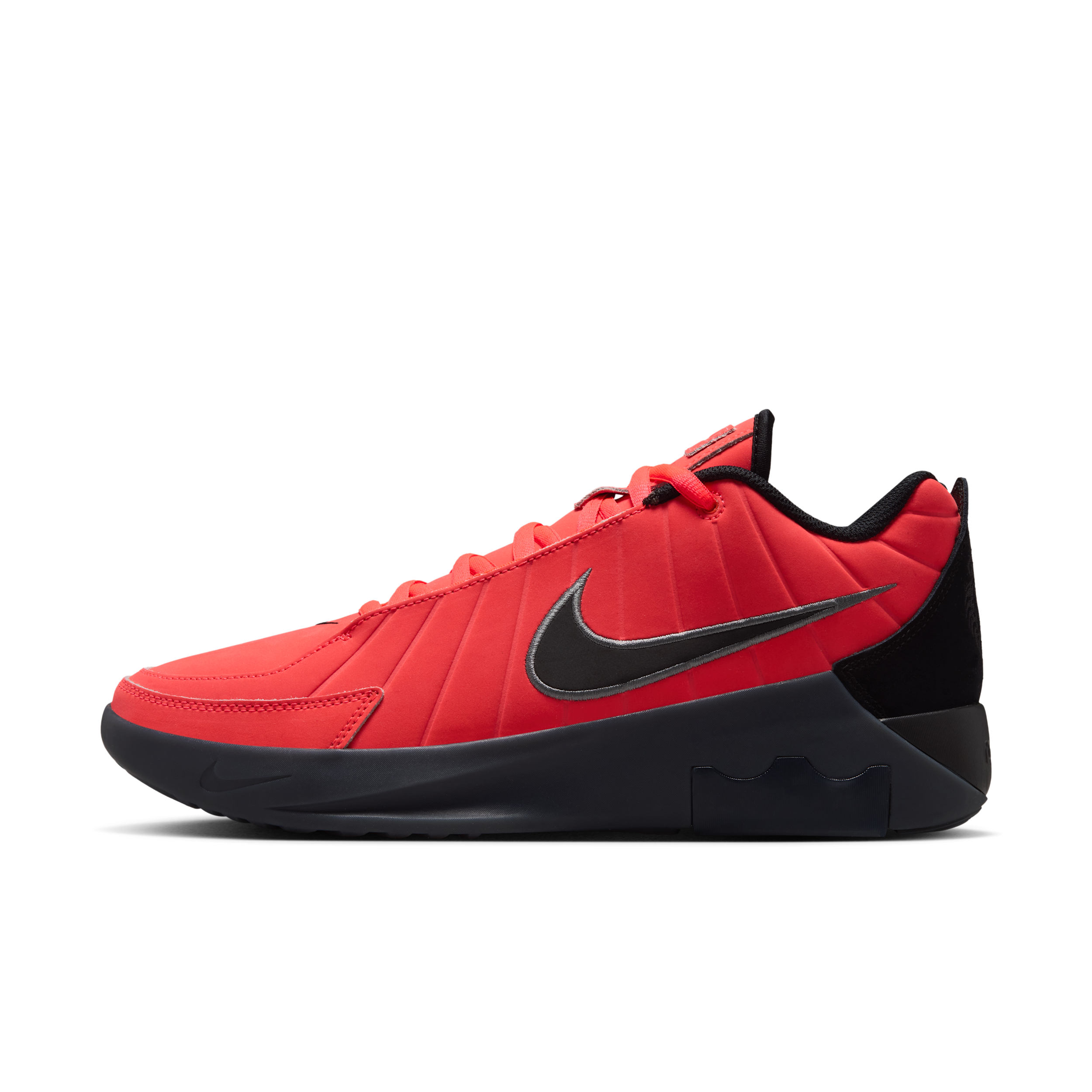 Nike Men's LeBron Witness 9 Basketball Shoes in Bright Crimson/Smoke Grey/Black Size: 6.5