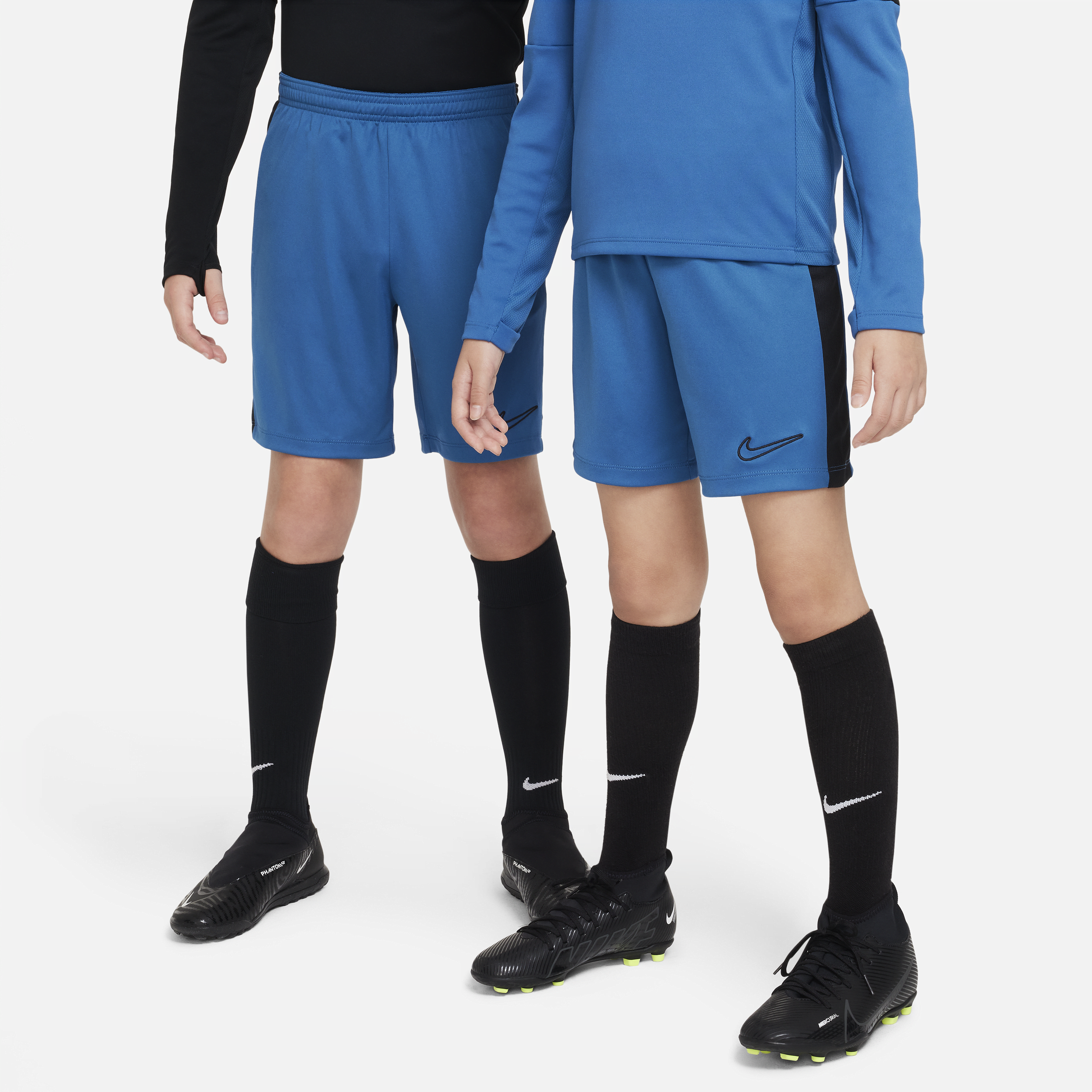 Nike Dri-fit Academy23 Kids' Soccer Shorts In Blue