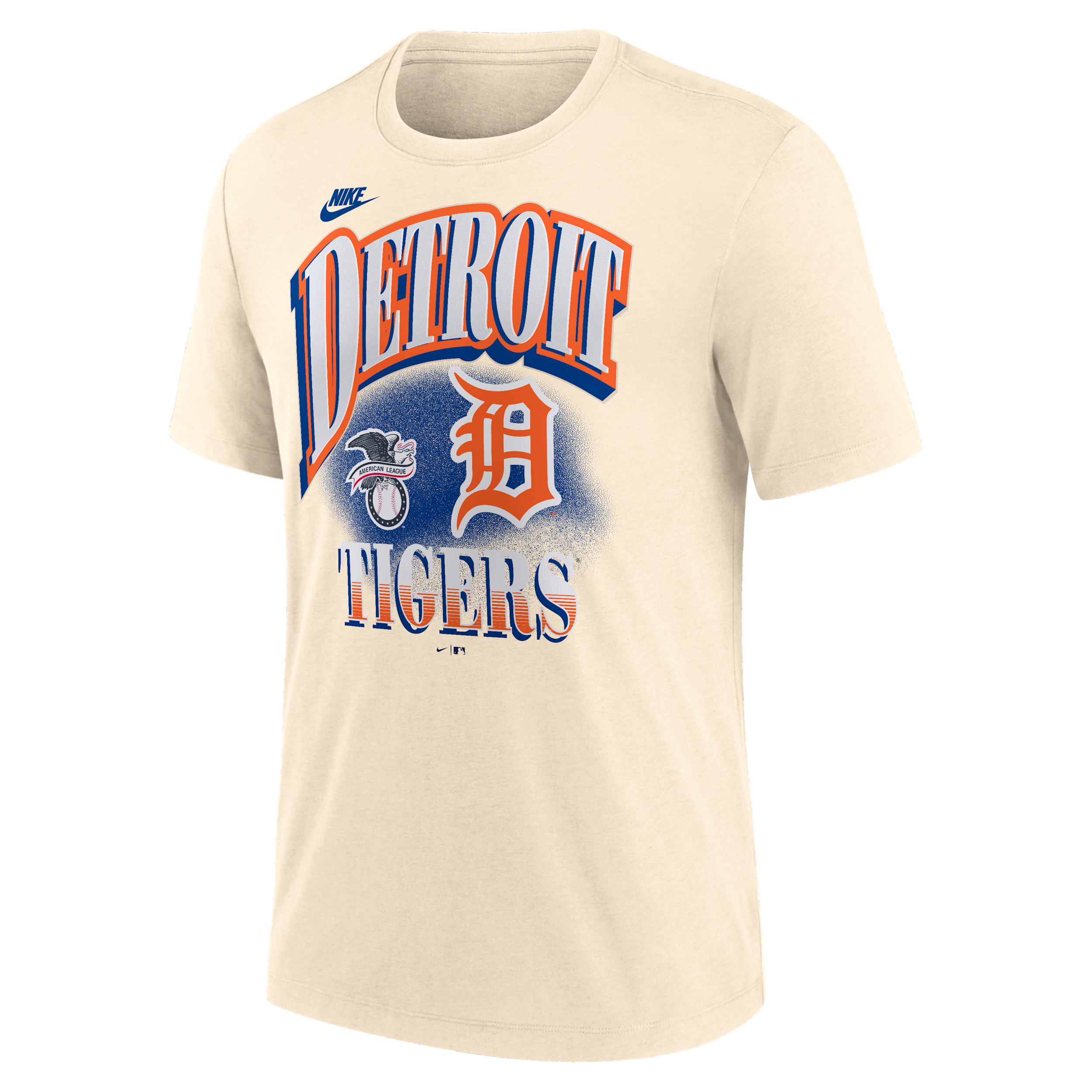 Detroit Tigers Vintage Nike Men's MLB T-Shirt in Brown | NJFD15AD61-5R4