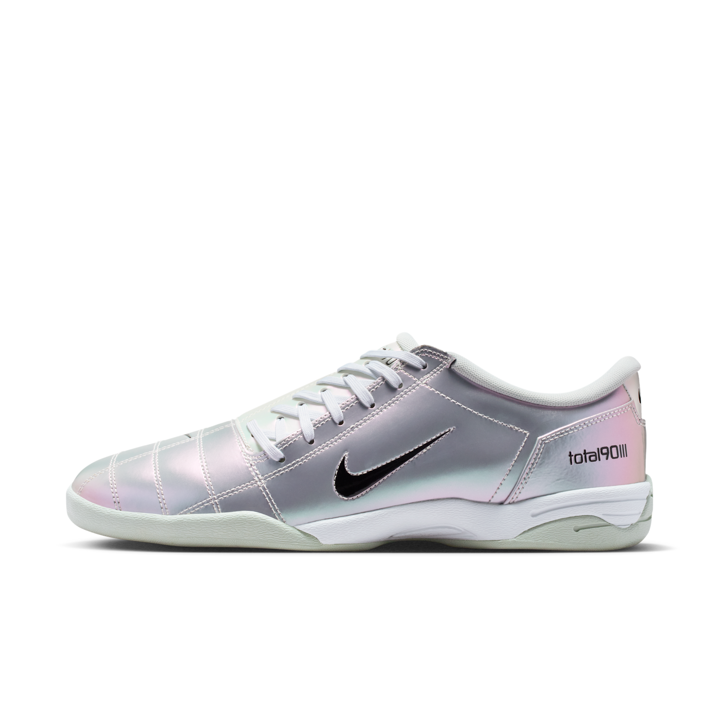 Nike Men's Total 90 Casual Shoes in Off White/Light Silver/Black Size: 14.0