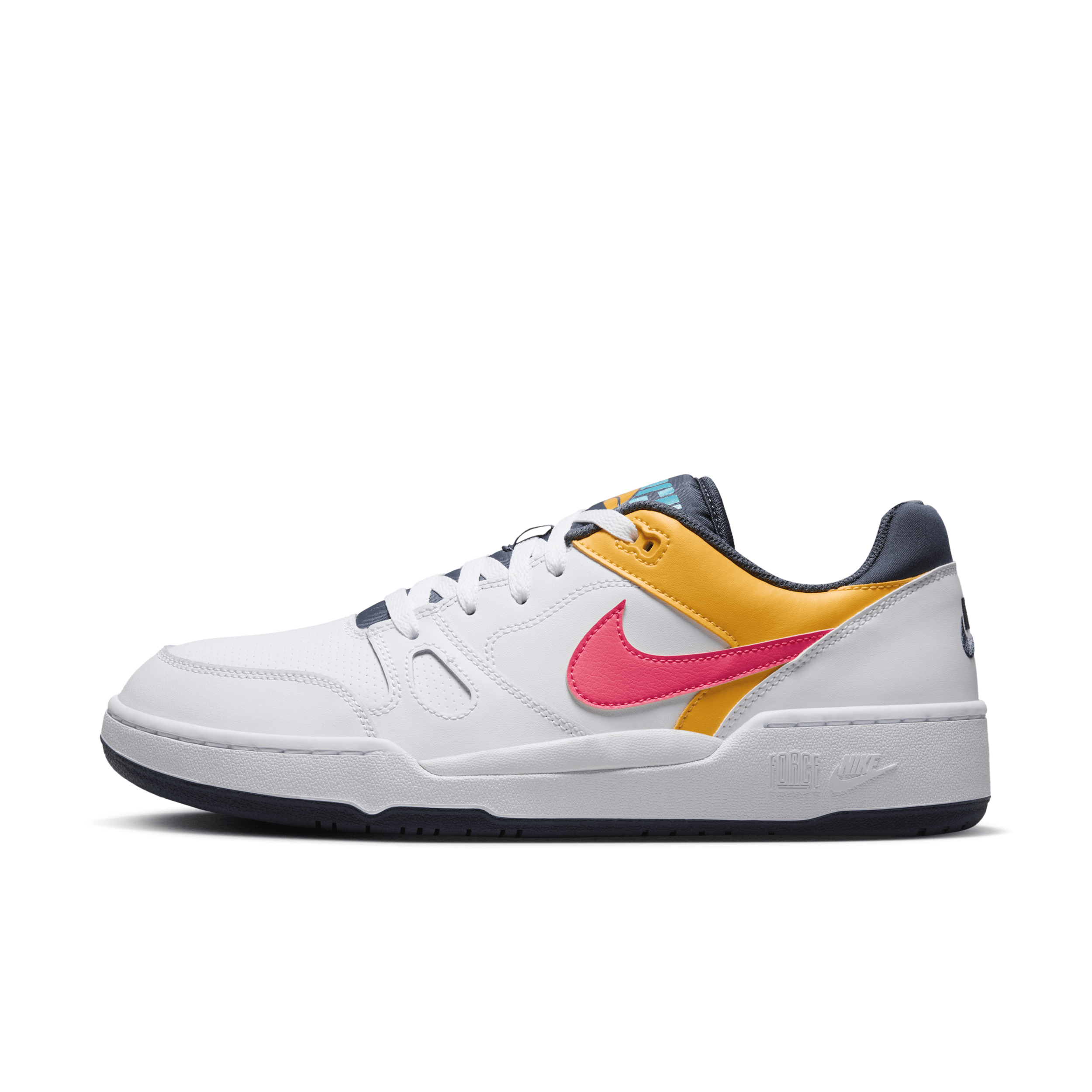 Shop Nike Men's Full Force Low Shoes In White