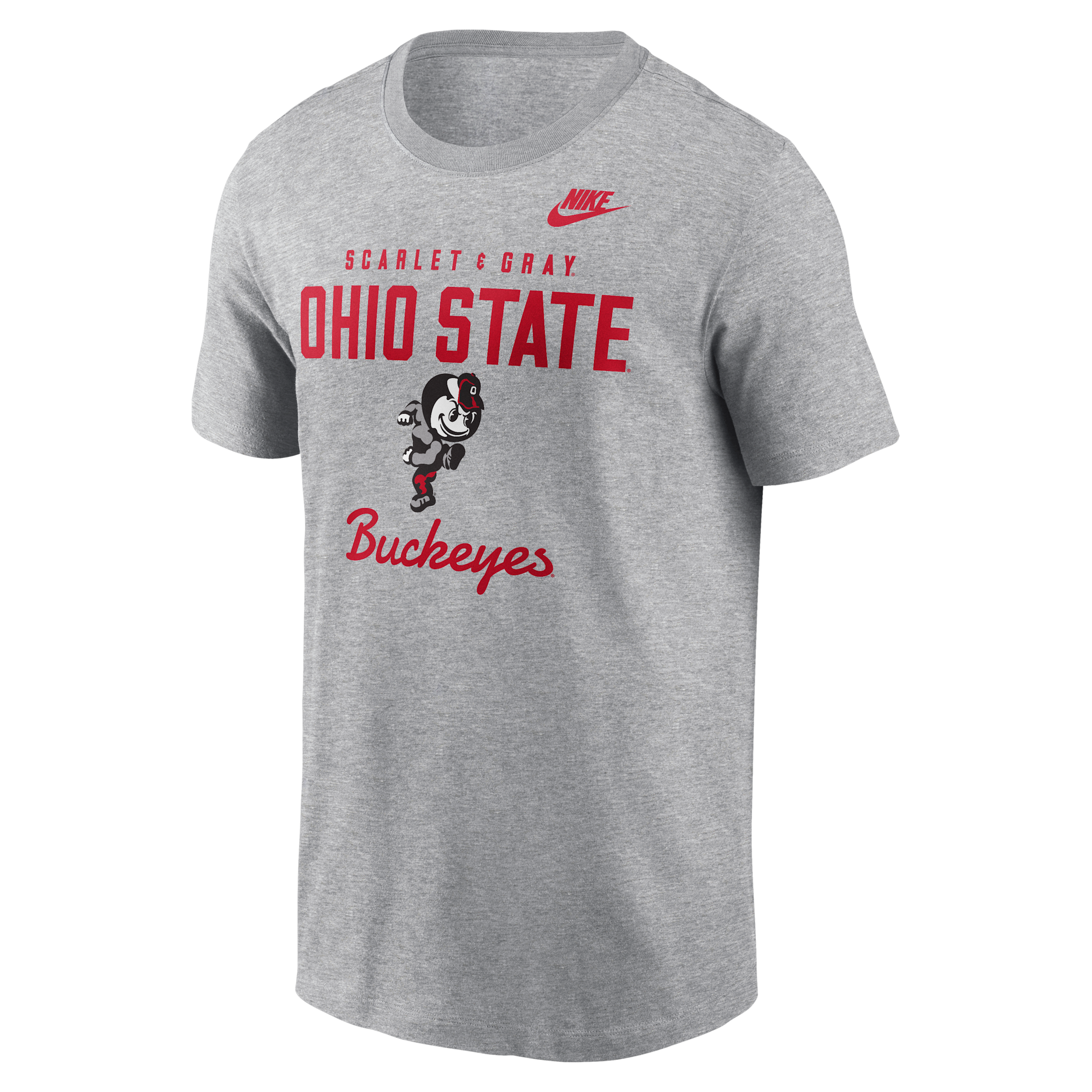 Ohio State Legacy Stacked Est Nike Men's College T-Shirt in Grey | N19906GOBV-AZ2