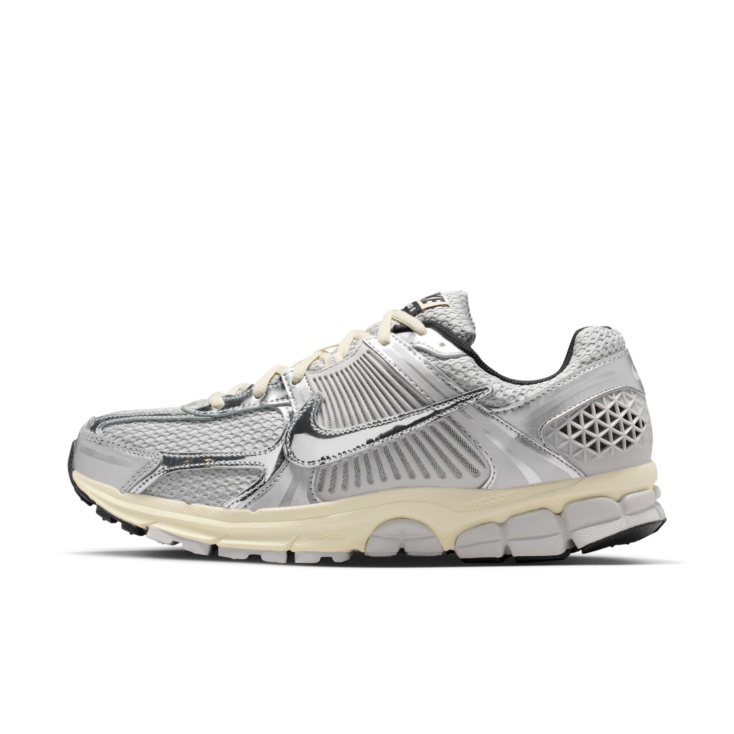 Nike Men's Zoom Vomero 5 Casual Shoes in Grey Fog/Metallic Silver/Coconut Milk Size: 11.5