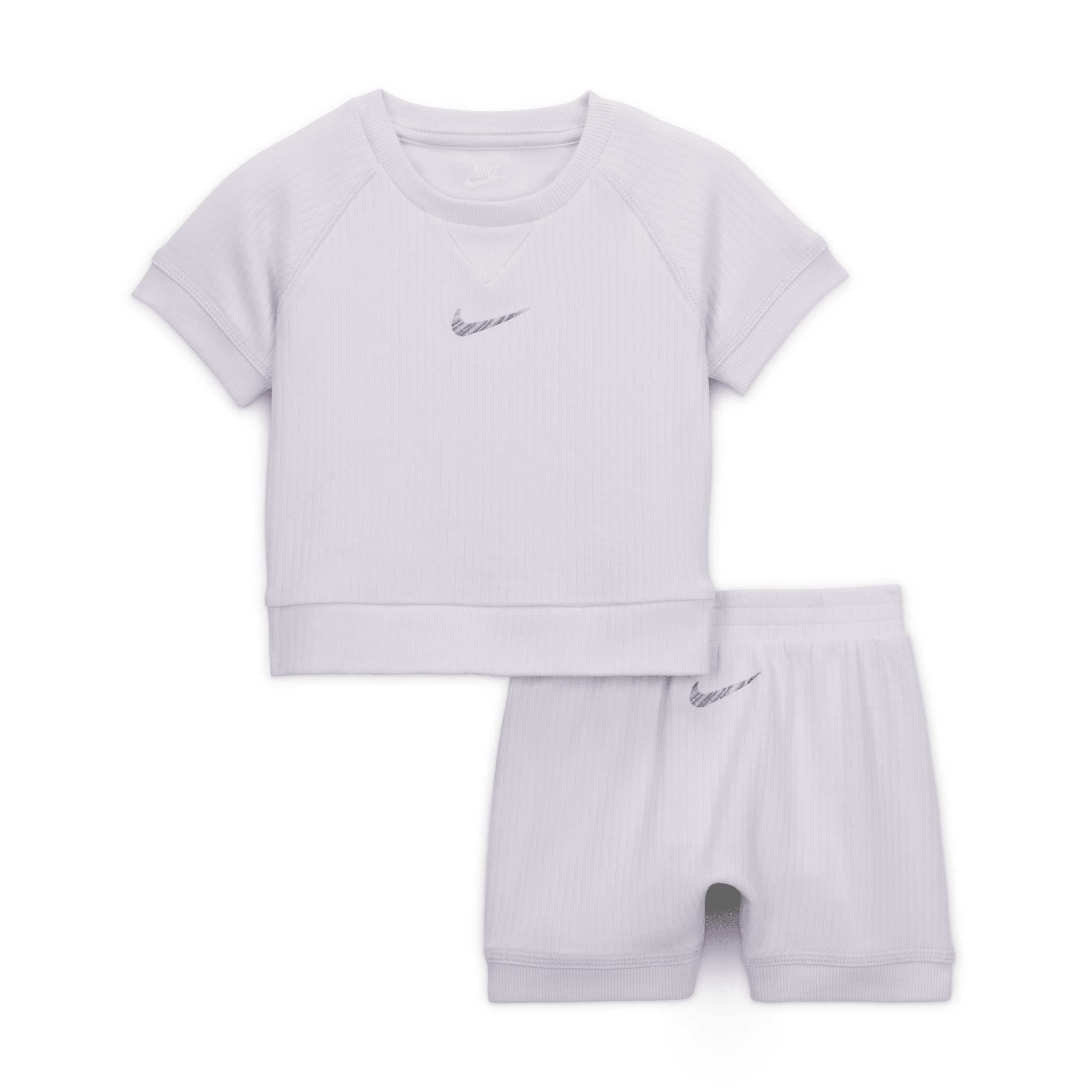 Shop Nike Readyset Baby Shorts Set In Purple