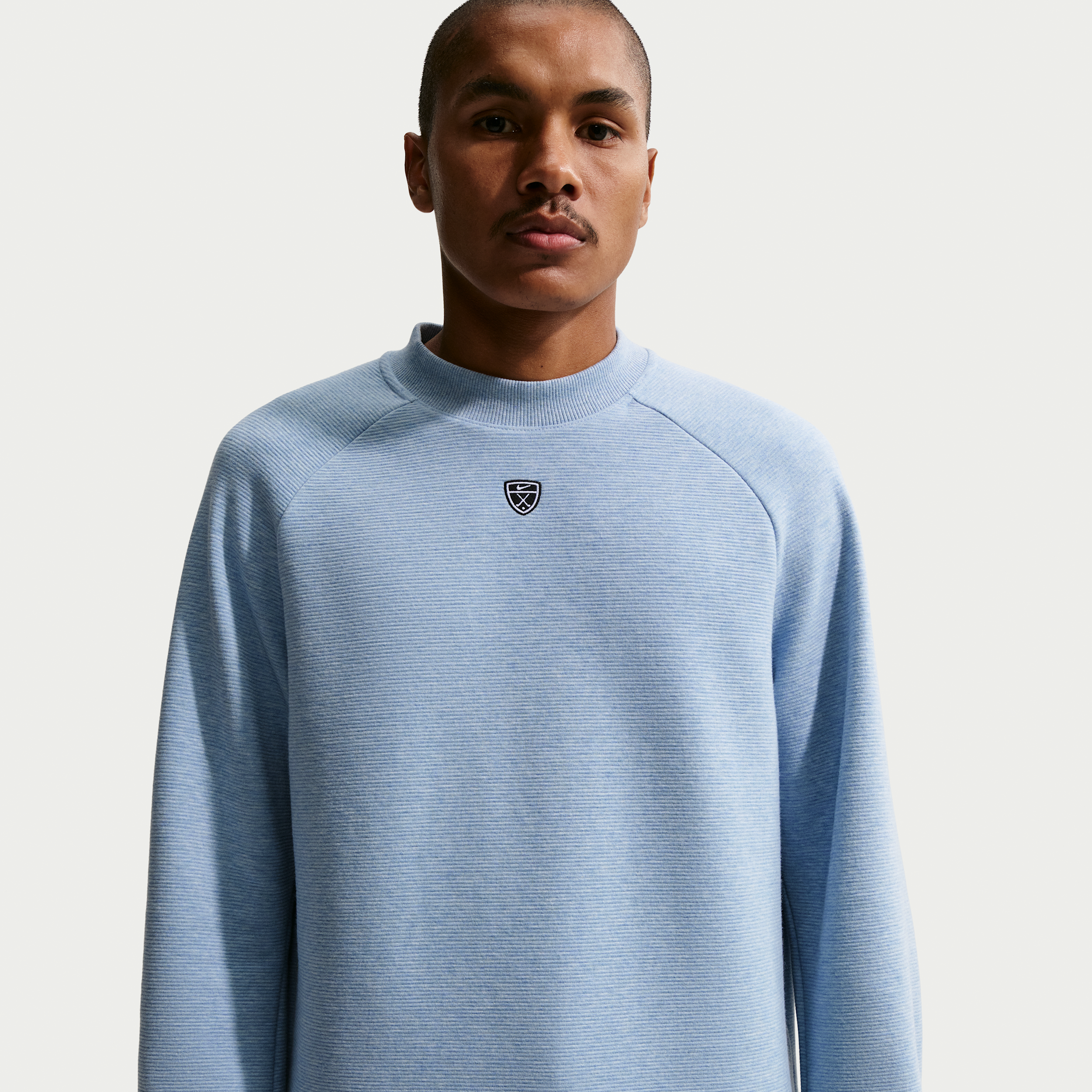 Nike Men's Par Therma-FIT Golf Crew-Neck Top in Blue | IQ4040-486