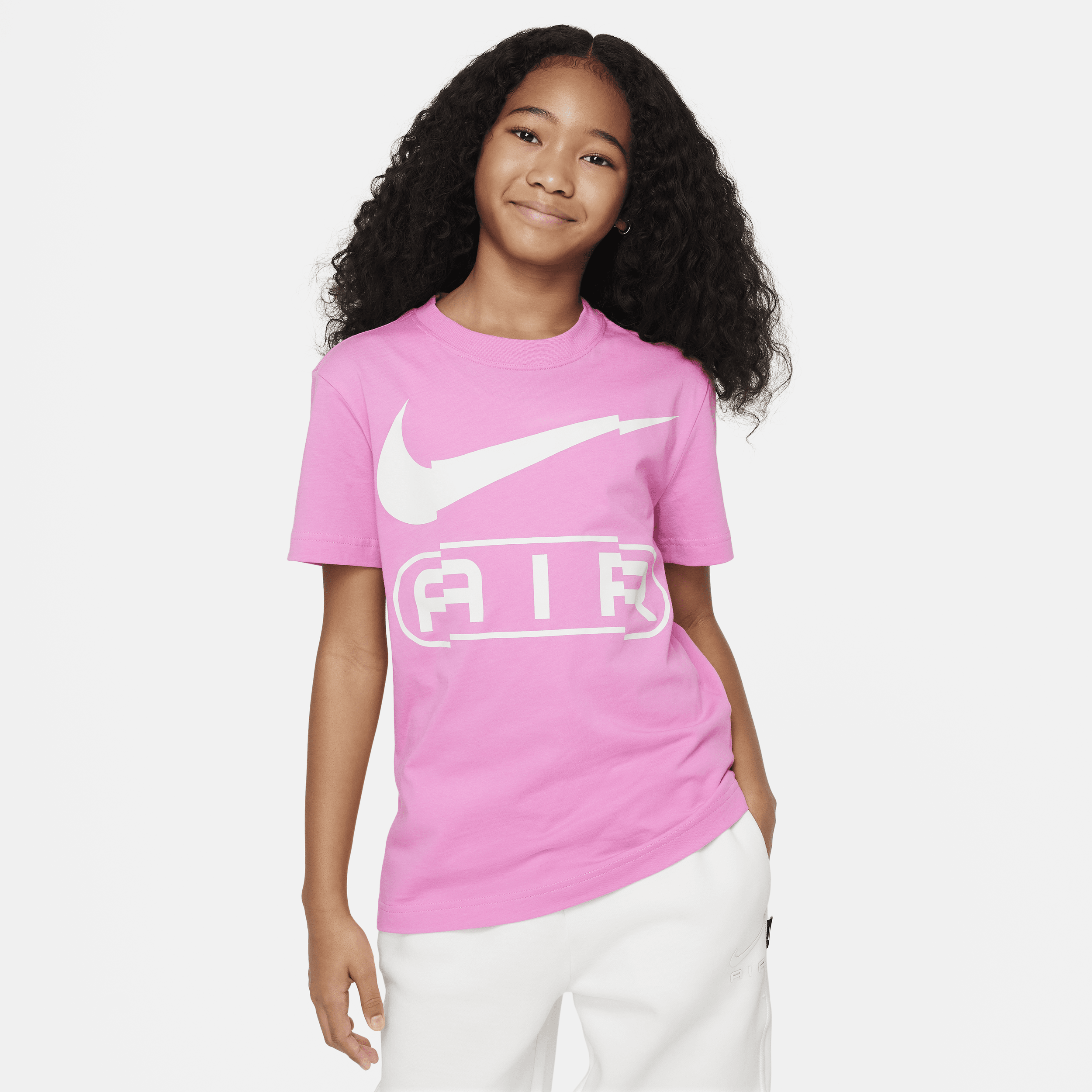 Nike Sportswear Big Kids' (girls') T-shirt In Red