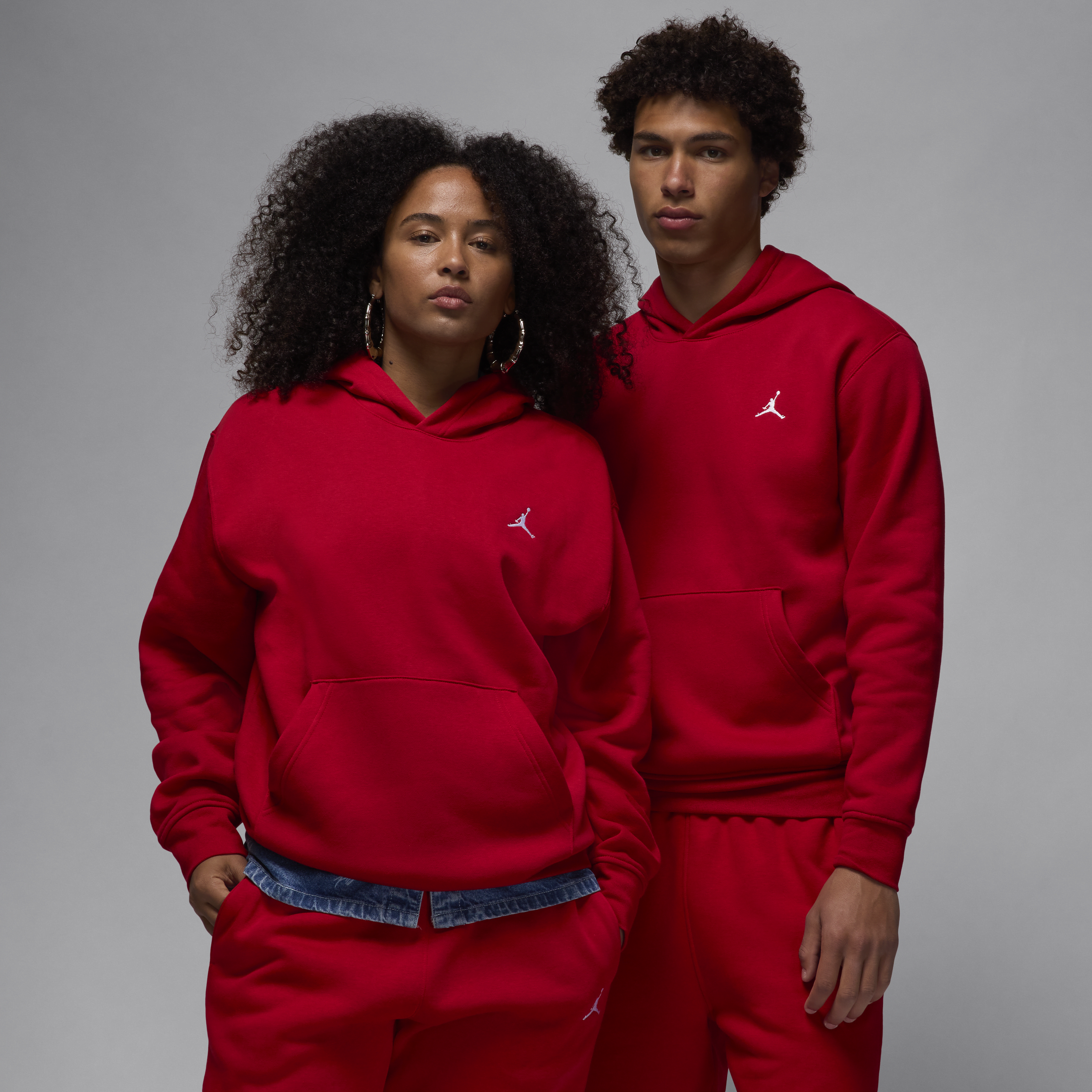 Jordan Men's Brooklyn Fleece Pullover Hoodie In Red
