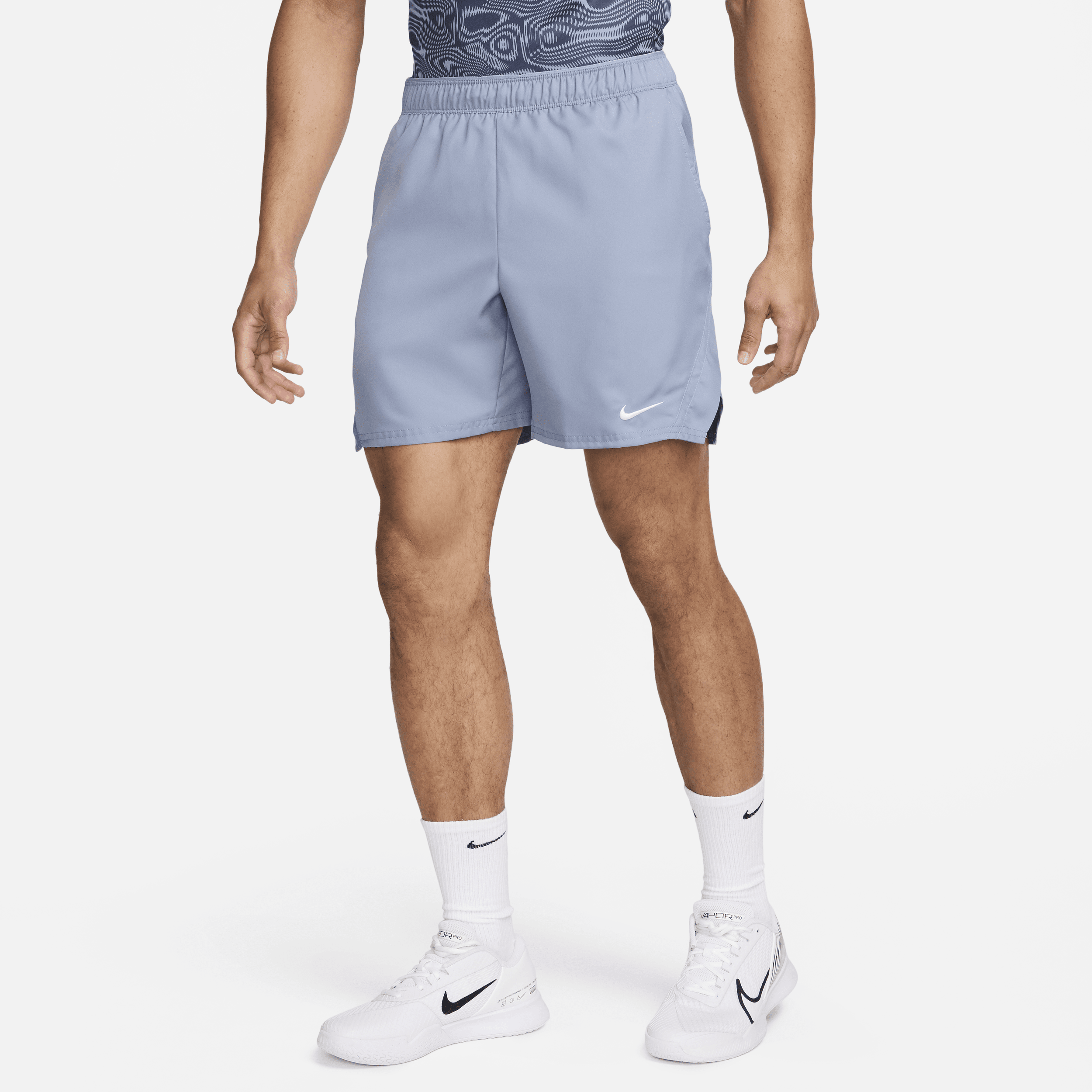 Shop Nike Men's Court Victory Dri-fit 7" Tennis Shorts In Blue