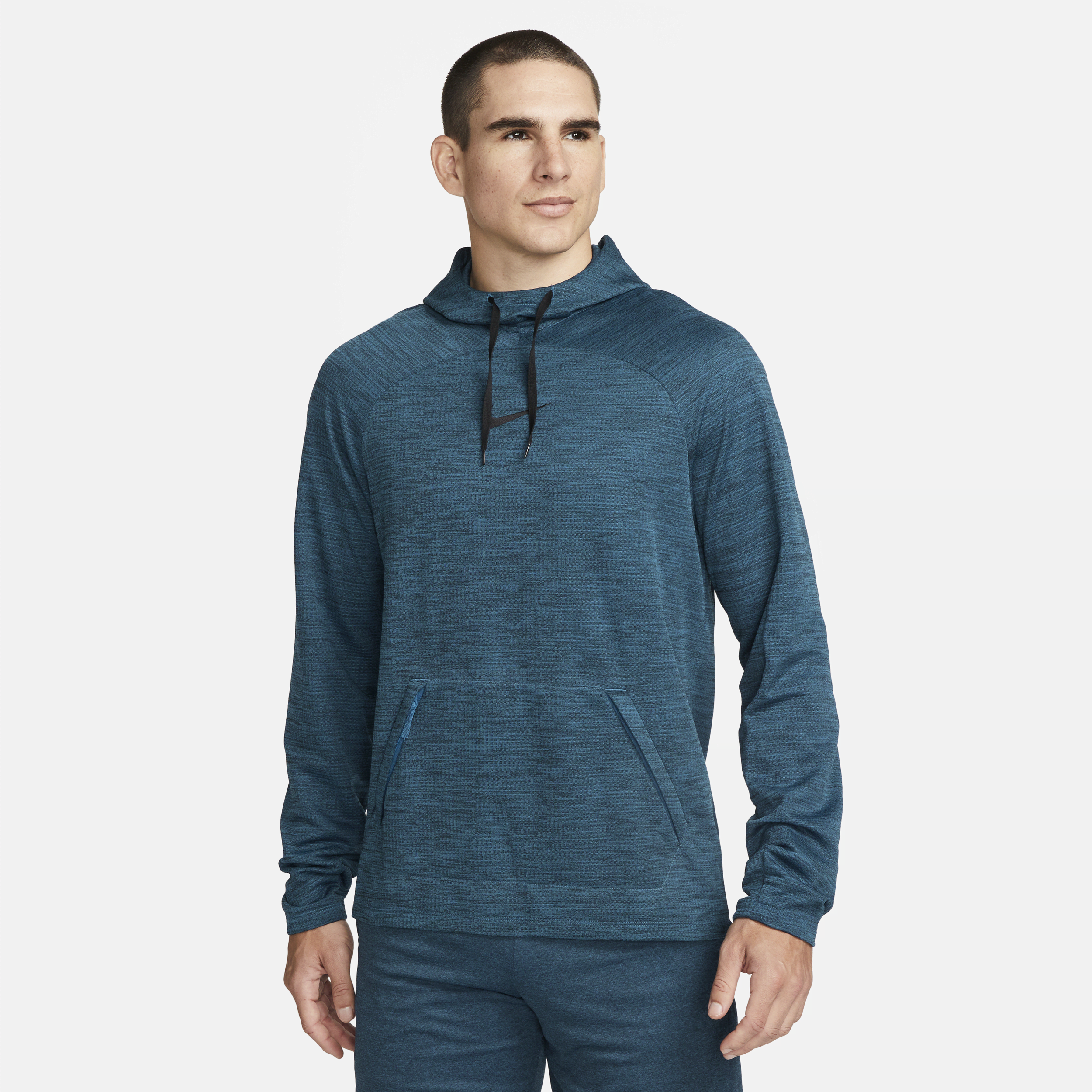 Nike Men's Academy Dri-fit Long-sleeve Hooded Soccer Top In Blue