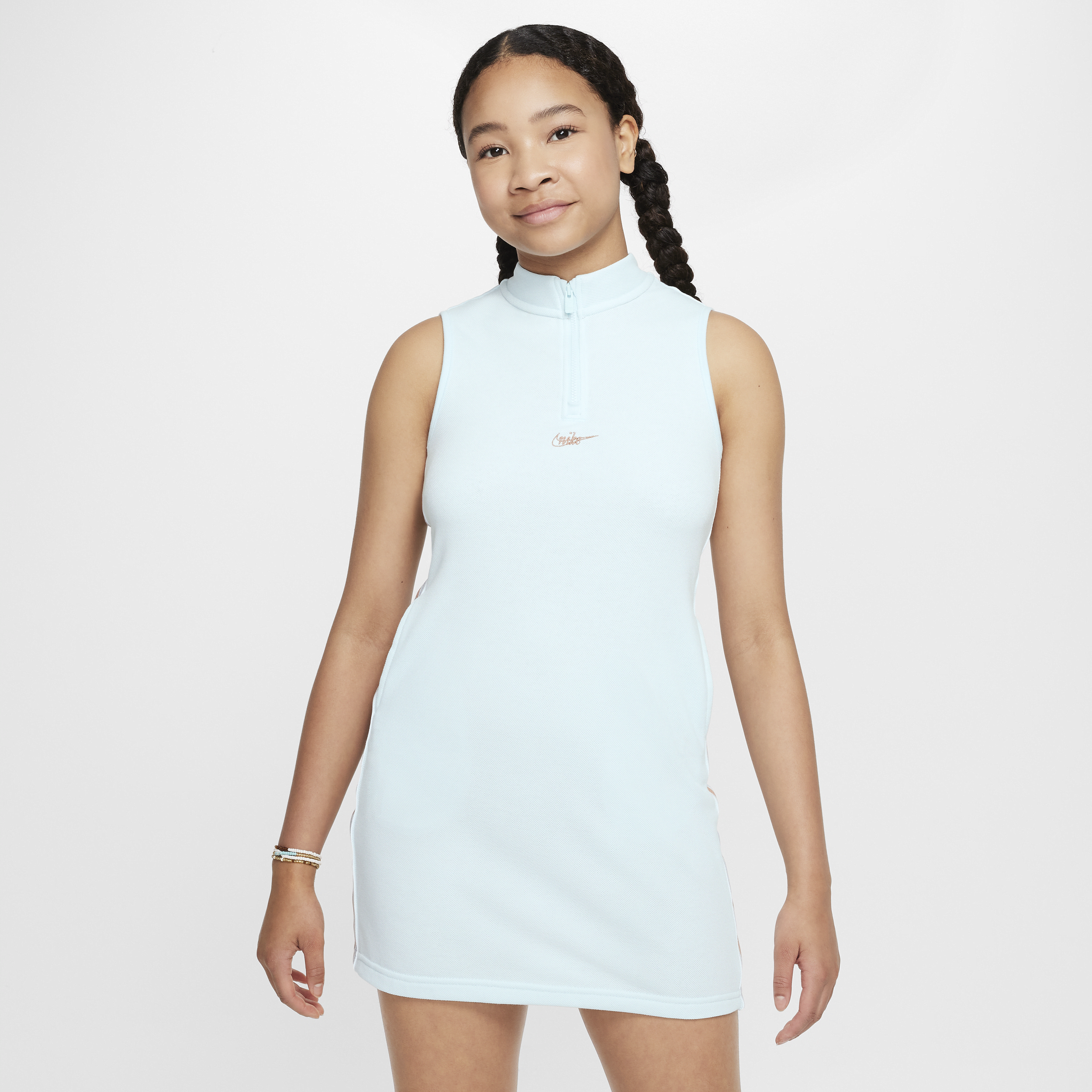 Shop Nike Women's  Sportswear Girls' Dress In Blue