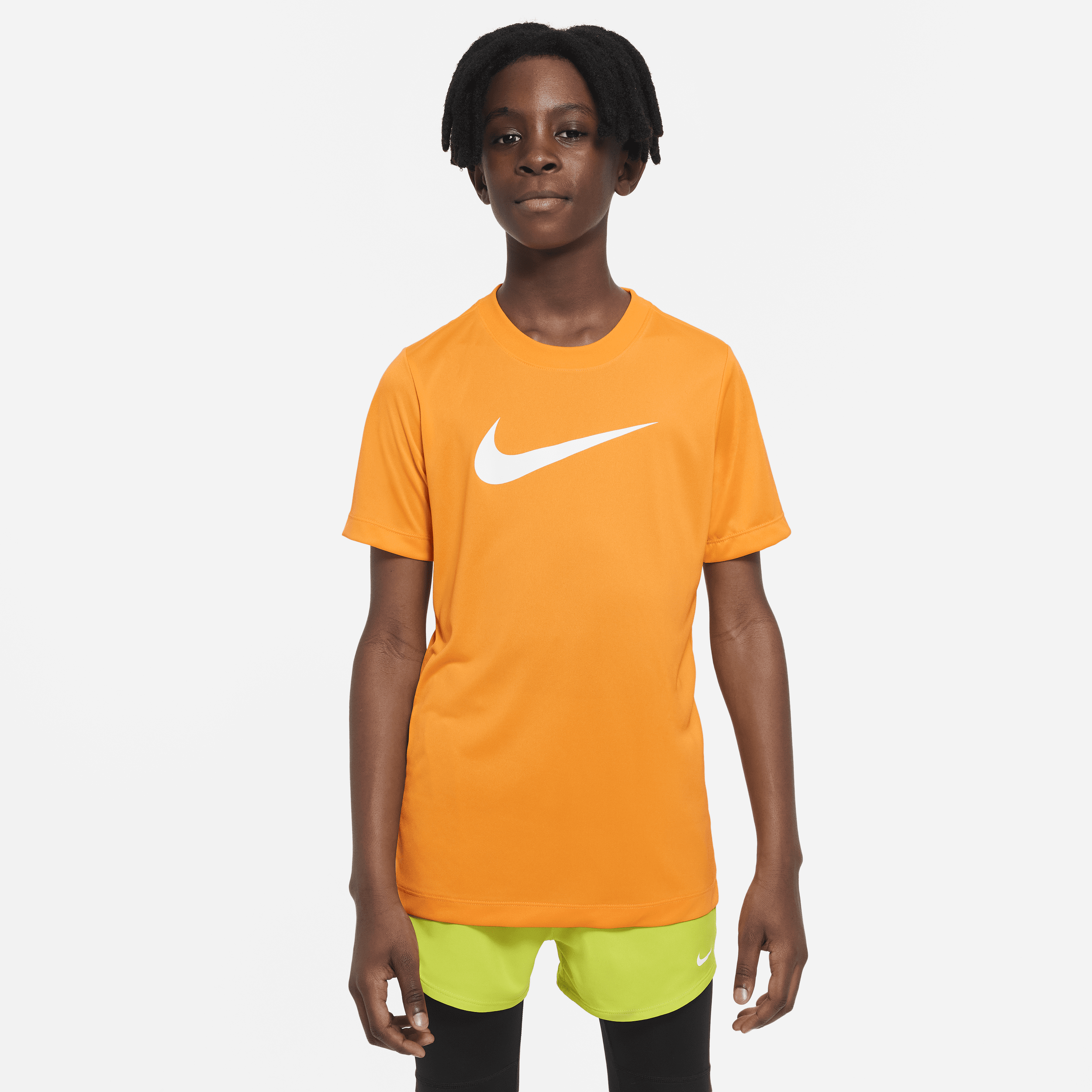 Nike Dri-fit Legend Big Kids' (boys') T-shirt In Orange