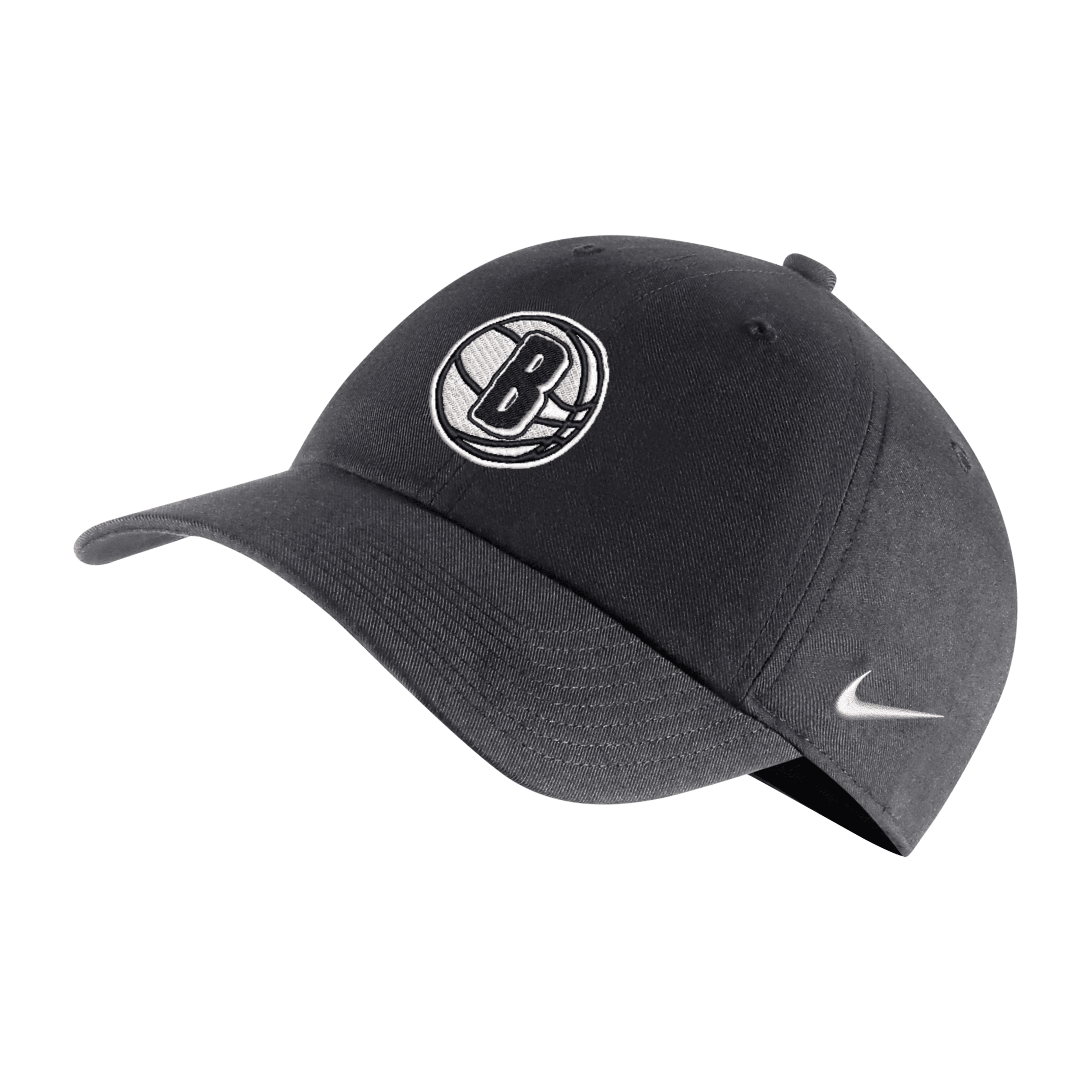 Nike Brooklyn Nets City Edition  Unisex Nba Adjustable Cap In Black