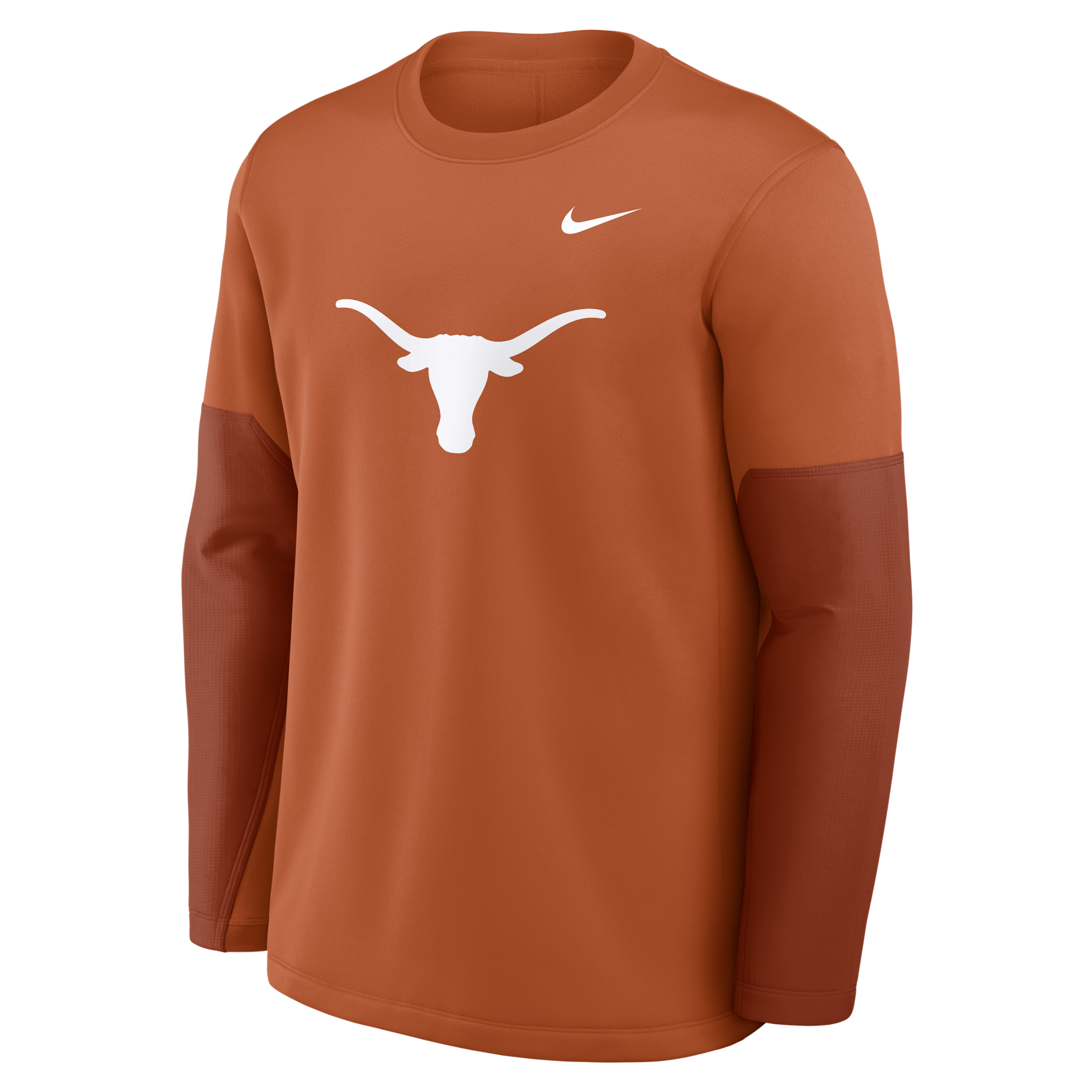 Nike Texas Sideline Coach  Men's Therma-fit College Long-sleeve T-shirt In Orange
